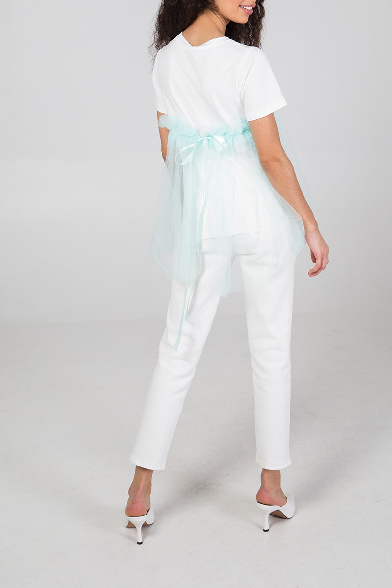 Organza Detail T-Shirt