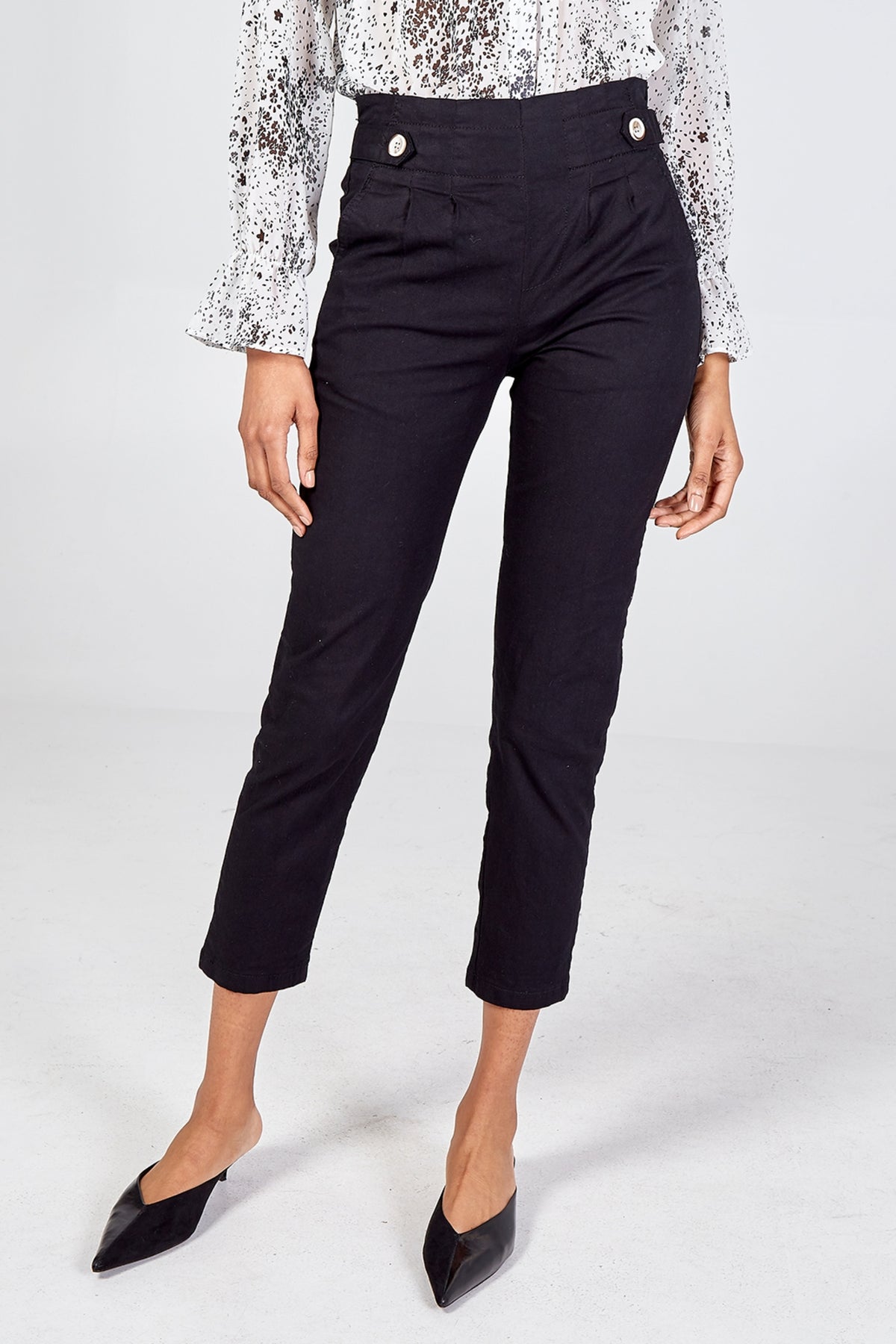 Side Tab Stretch Denim Jean