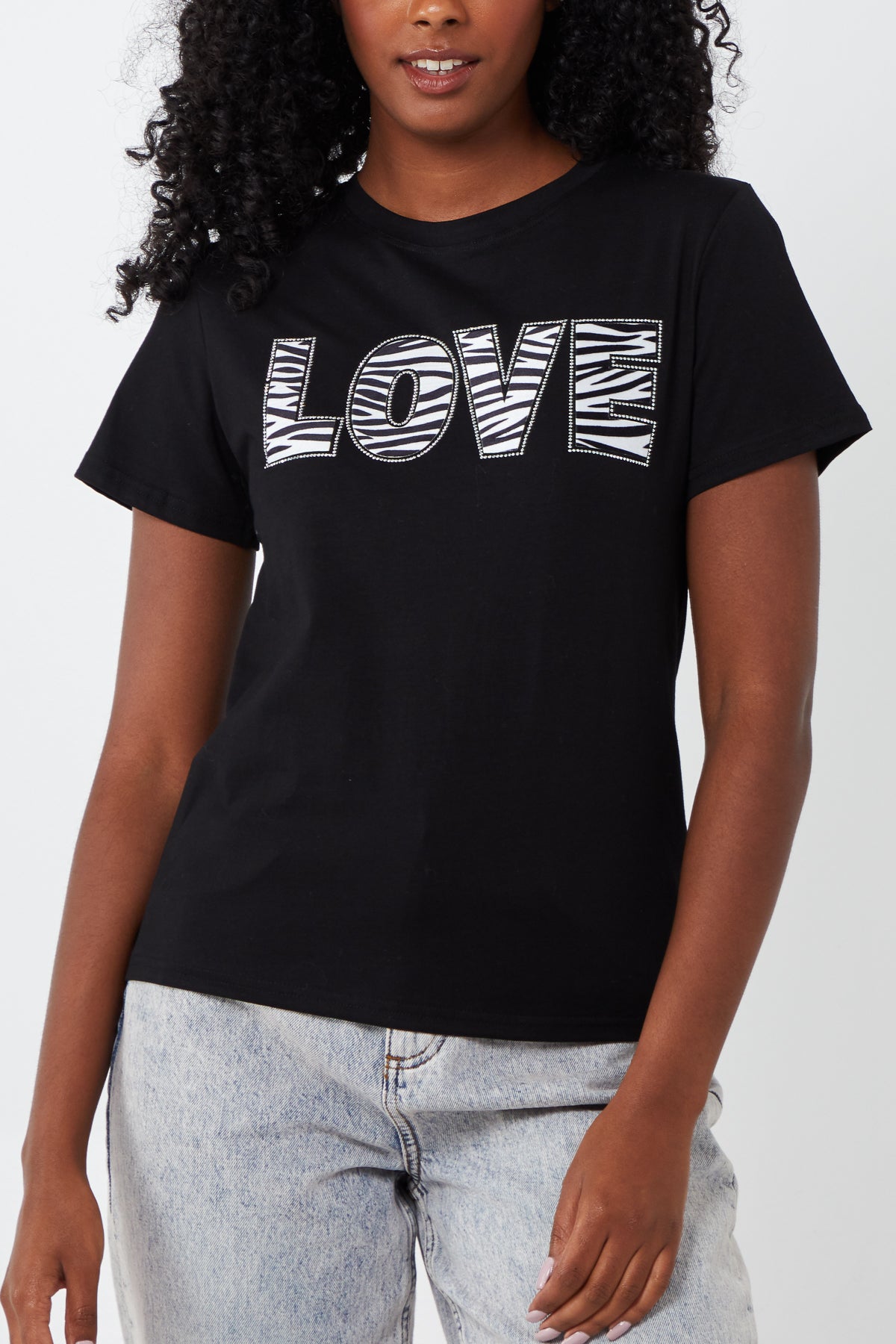 Zebra Print Love T-Shirt