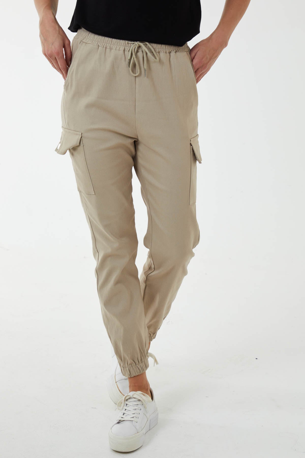 Pintuck Combat Cargo Joggers