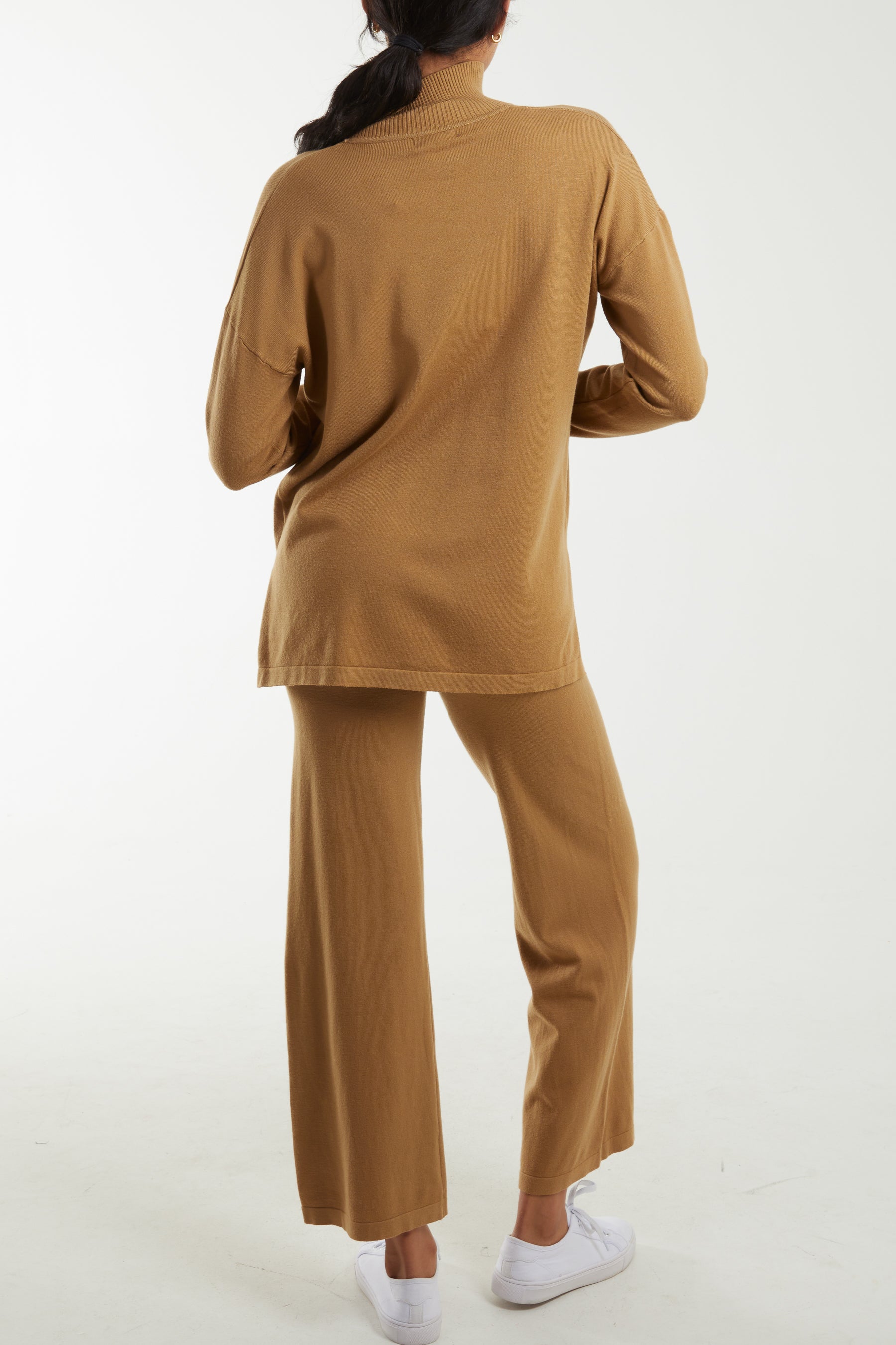 High Neck Jumper & Wide Leg Lounge Set