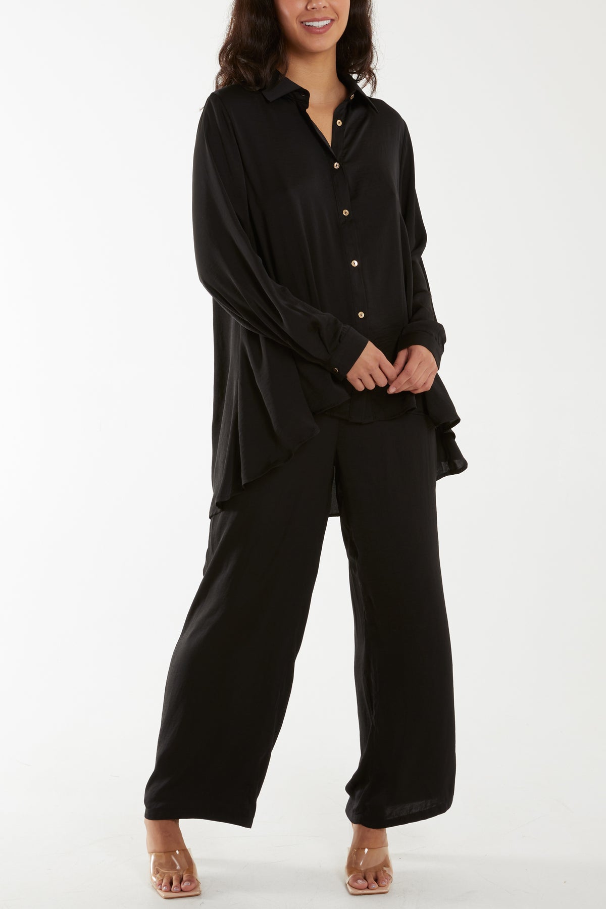 Lightweight Shirt & Wide Leg Trouser Co-Ord