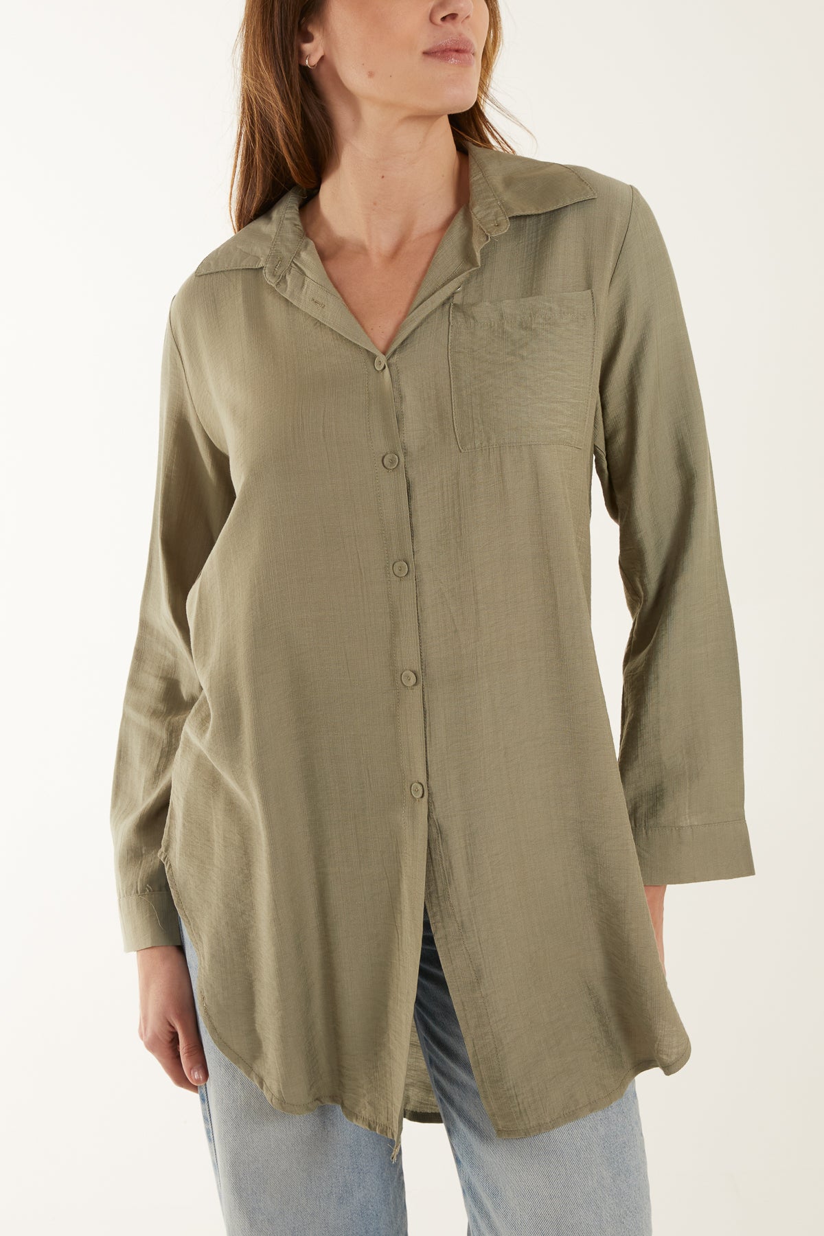 Oversized Lightweight Pocket Shirt