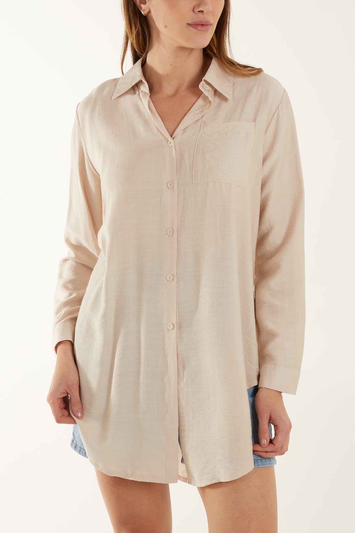Oversized Lightweight Pocket Shirt