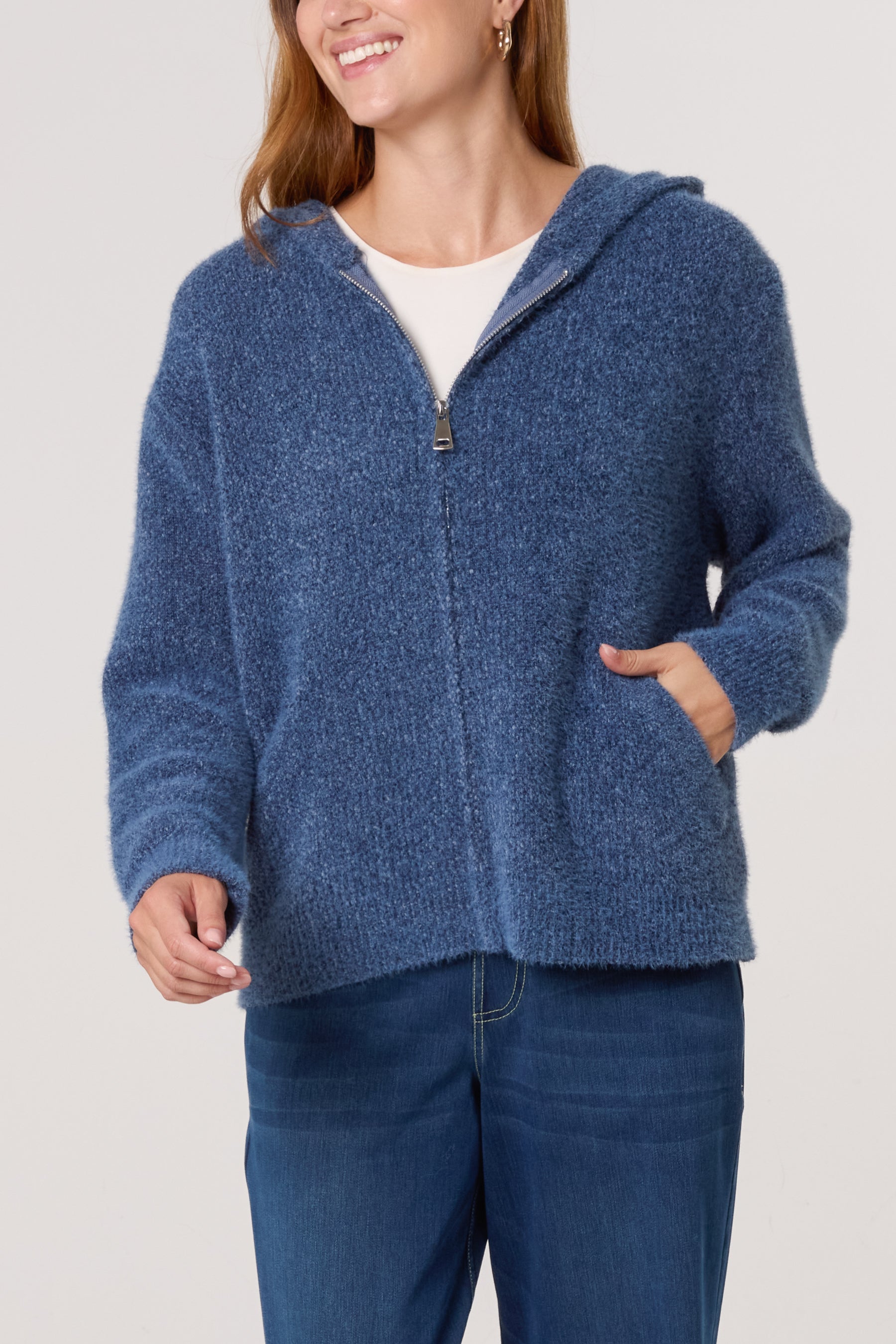 Zip Up Cosy Hoodie (New Colours Available)