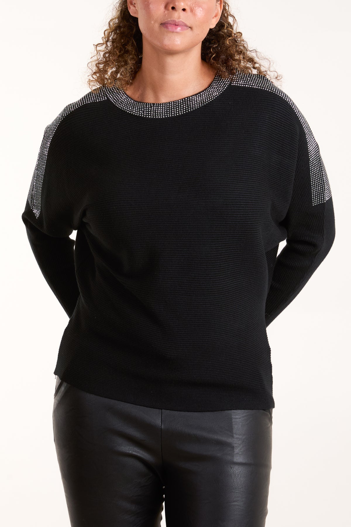 Diamante Neckline Jumper