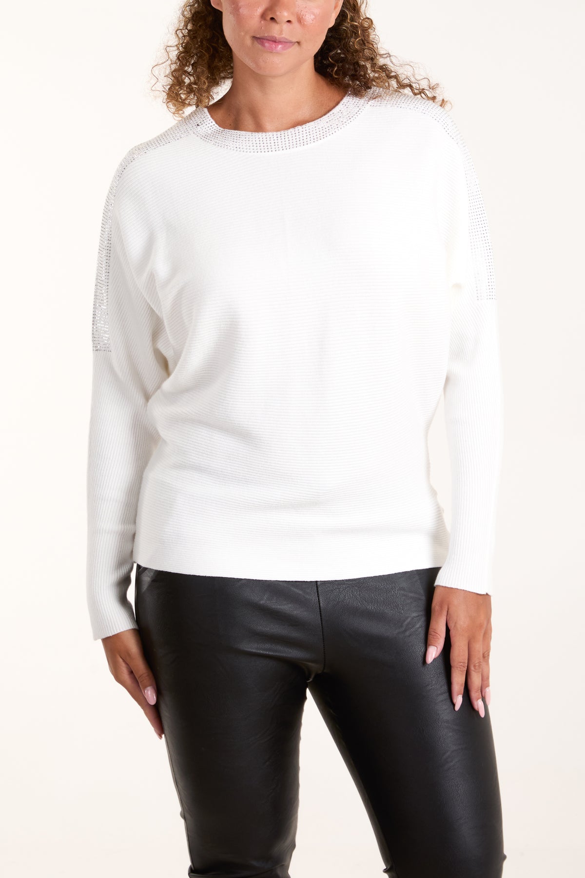 Diamante Neckline Jumper