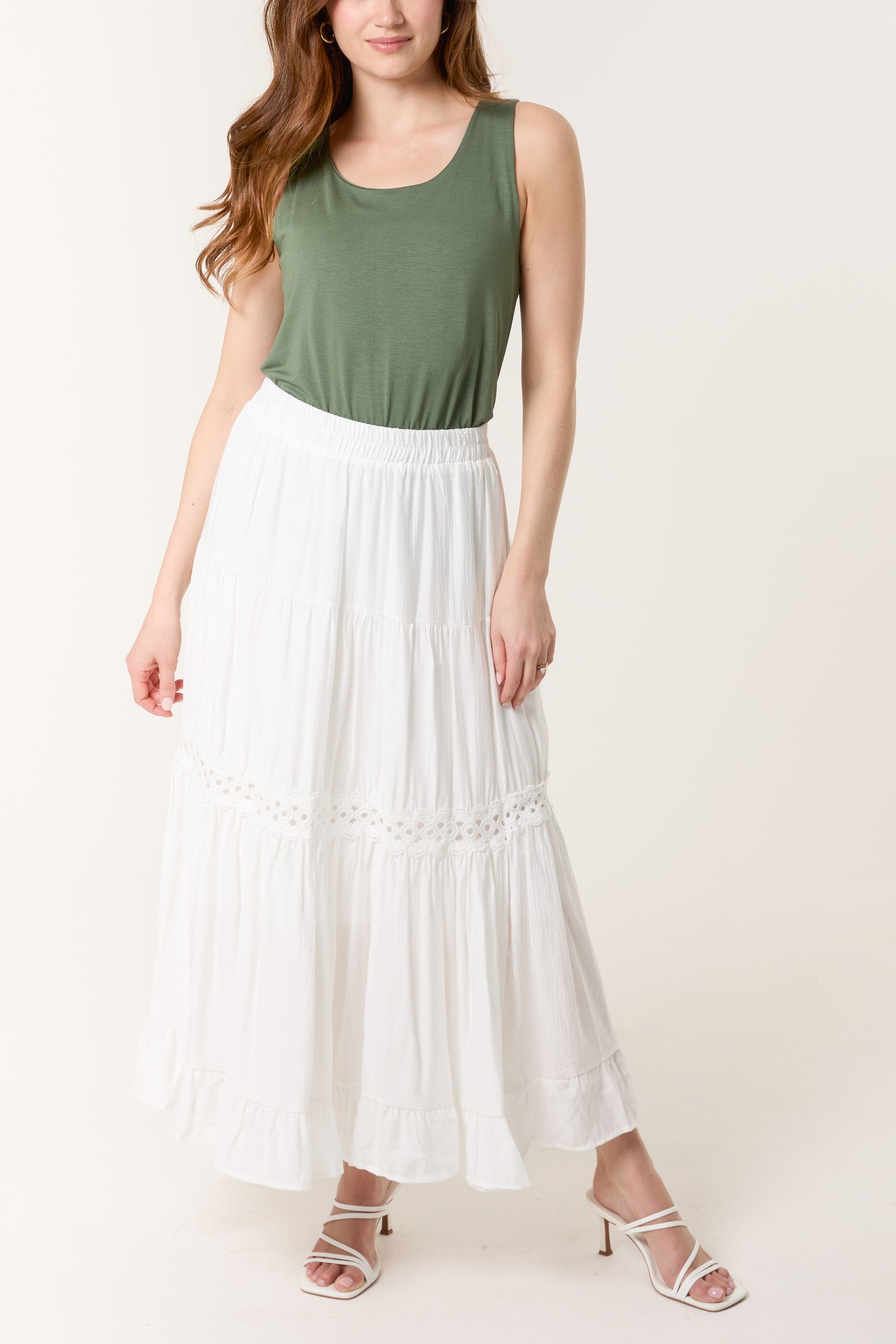 Crochet Tiered Maxi Skirt