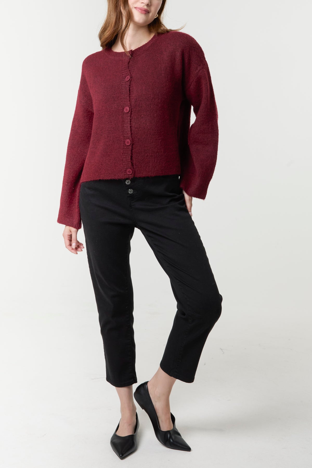 Button Through Knit Cardigan