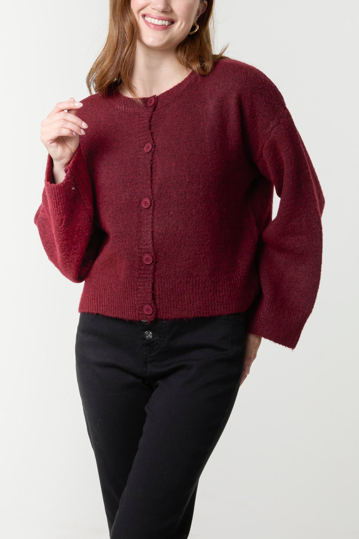 Button Through Knit Cardigan