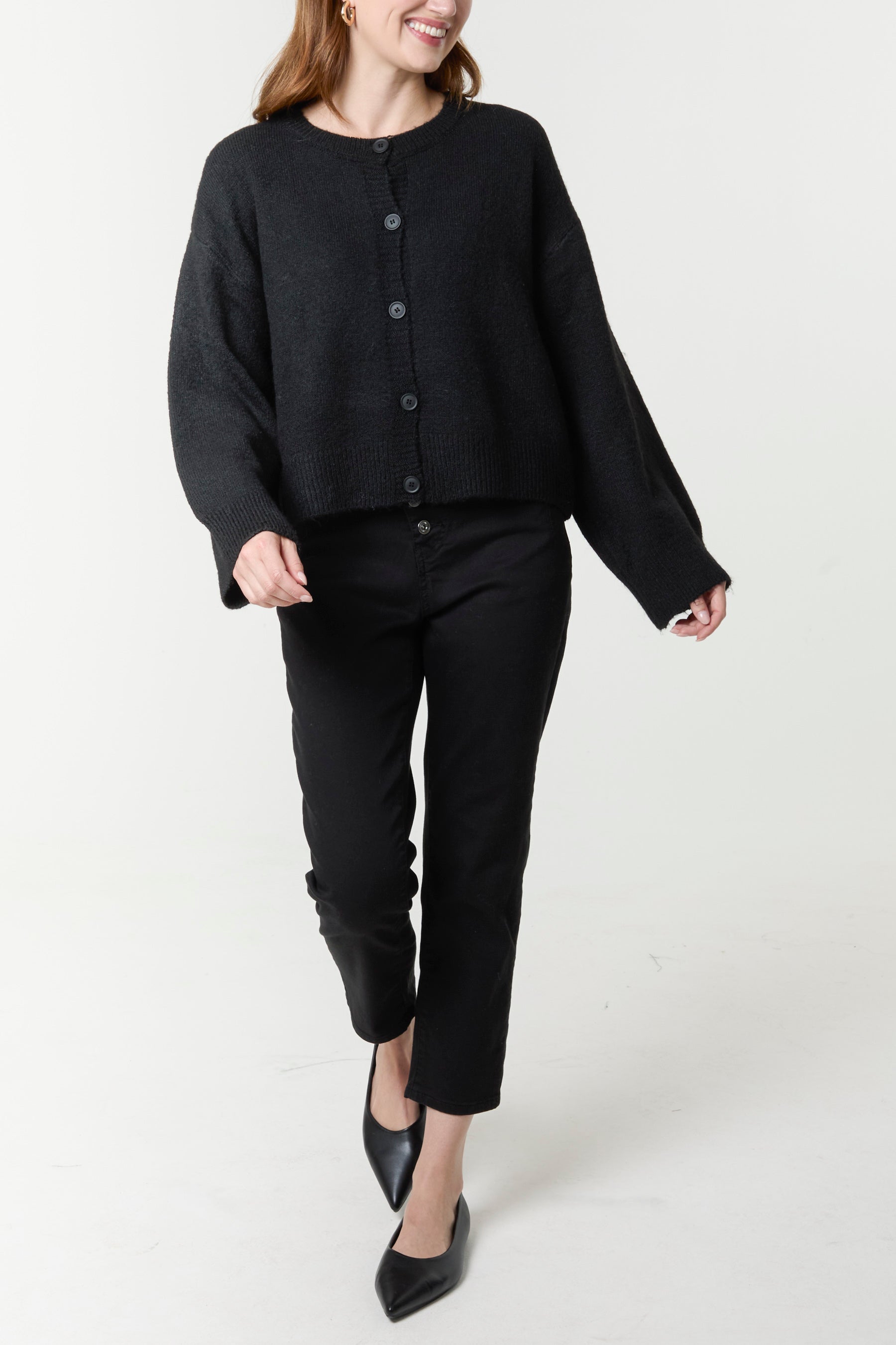 Button Through Knit Cardigan