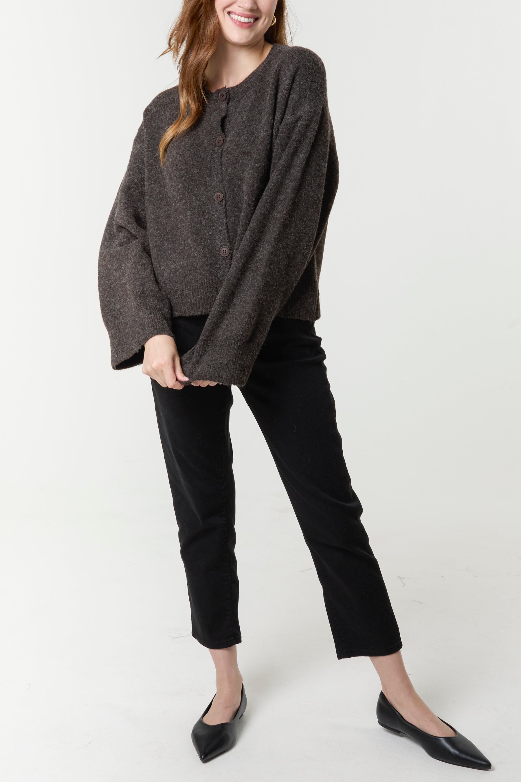 Button Through Knit Cardigan