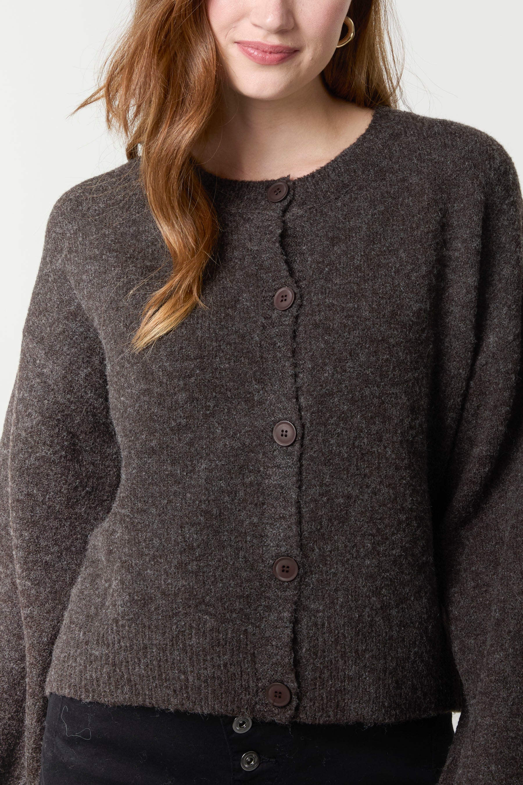 Button Through Knit Cardigan