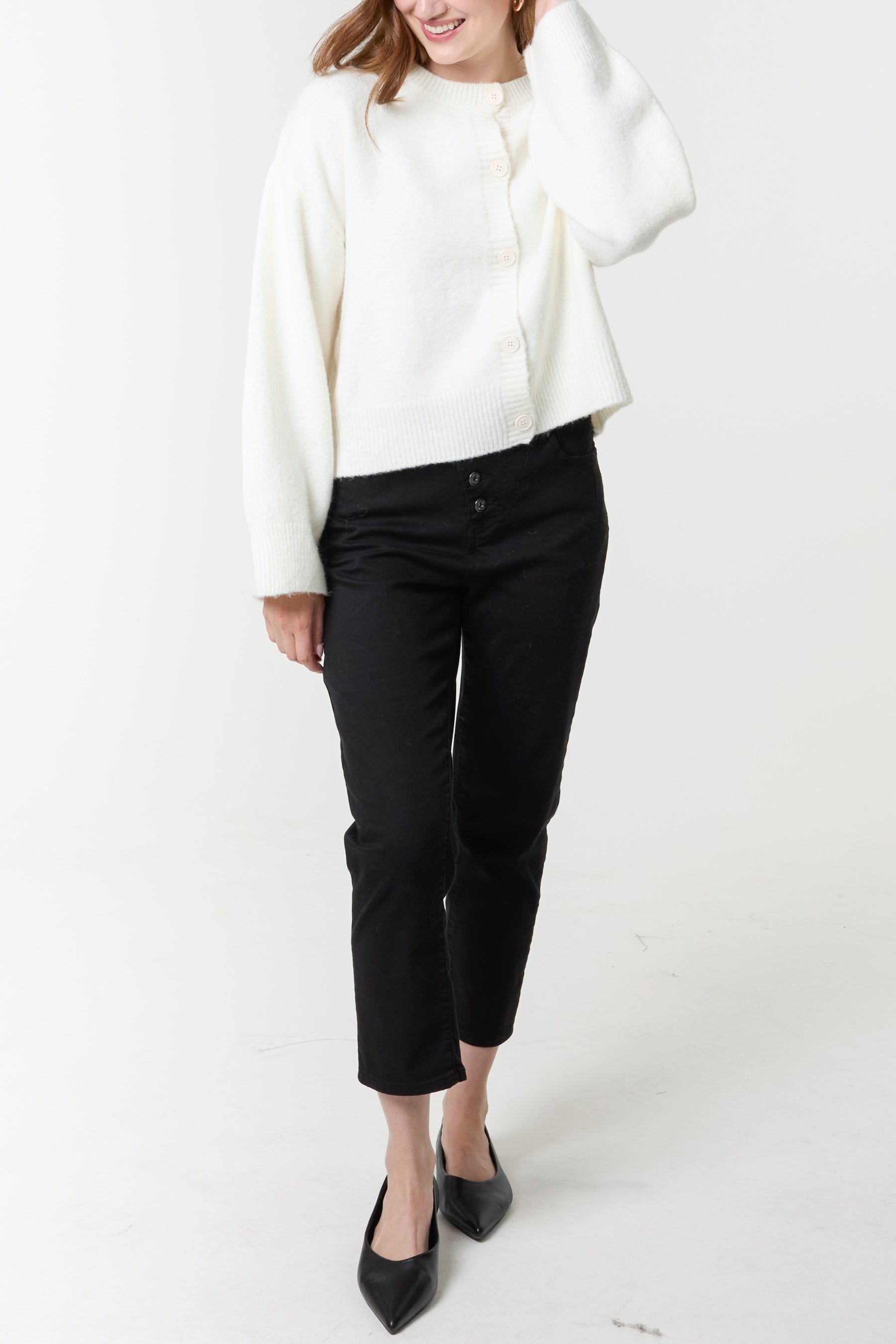 Button Through Knit Cardigan