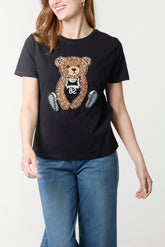 Embellished Teddy Bear T-Shirt