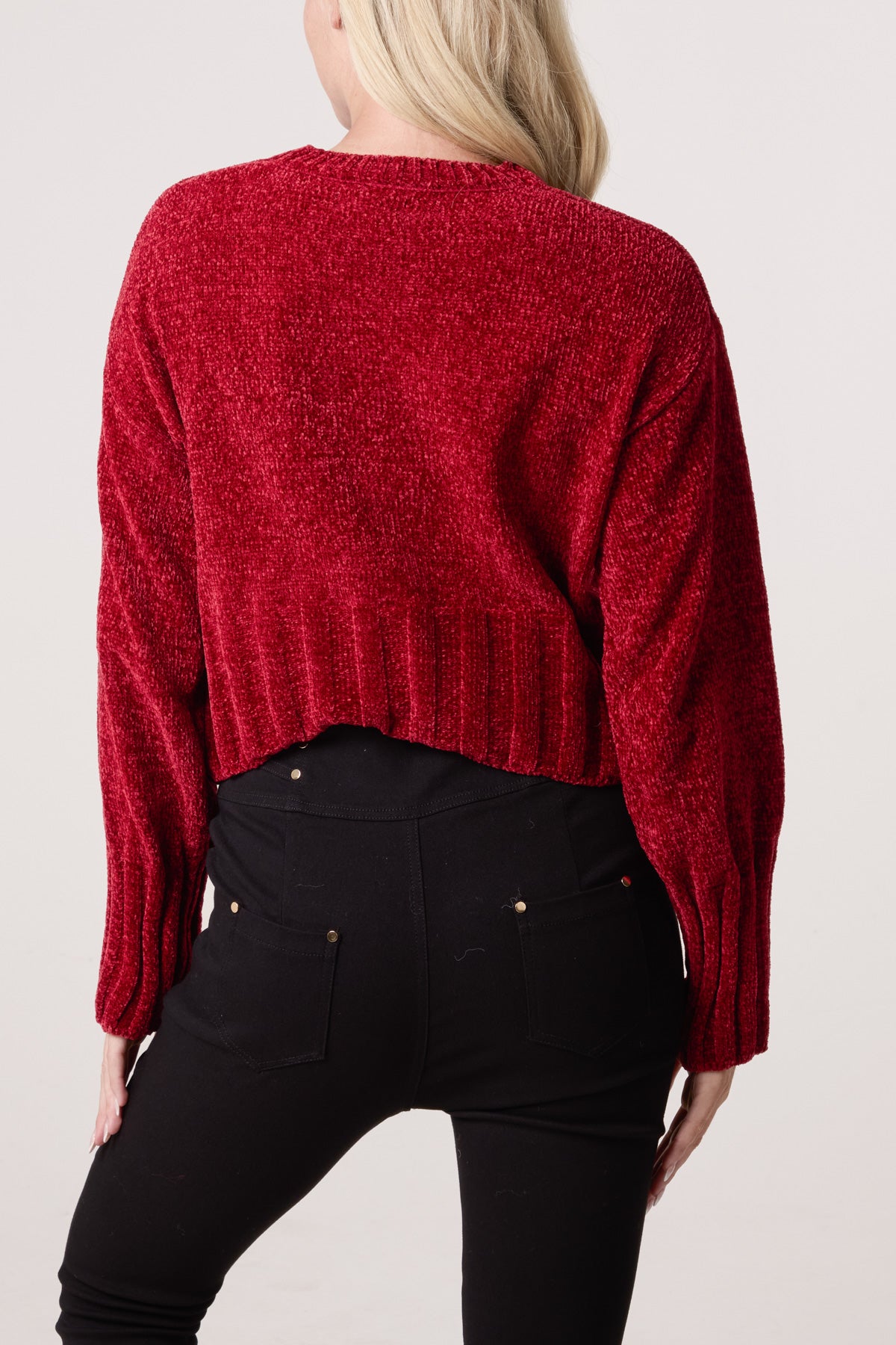 Soft Ribbed Cropped Edge Jumper