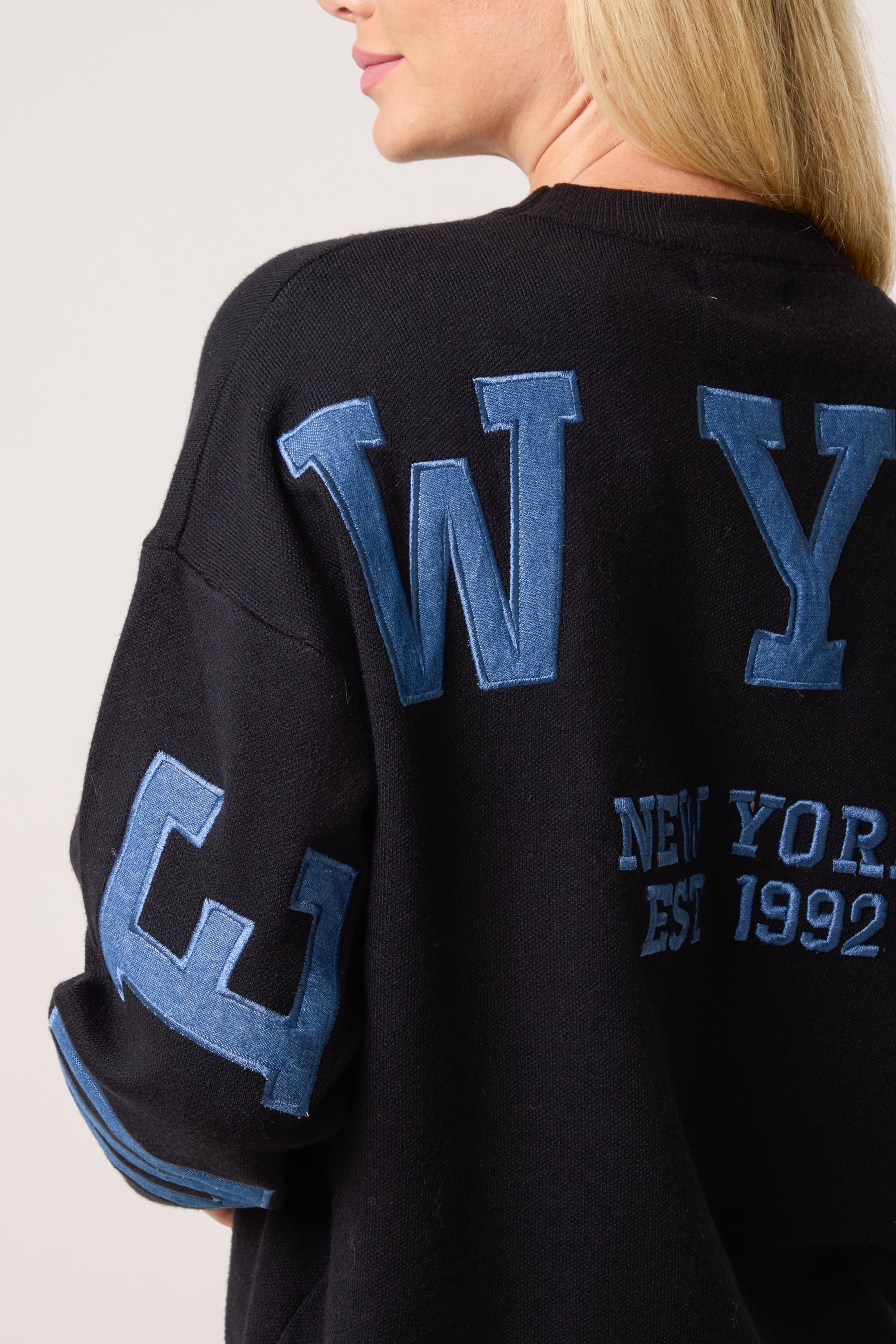New York Crew Neck Fine Knit Jumper
