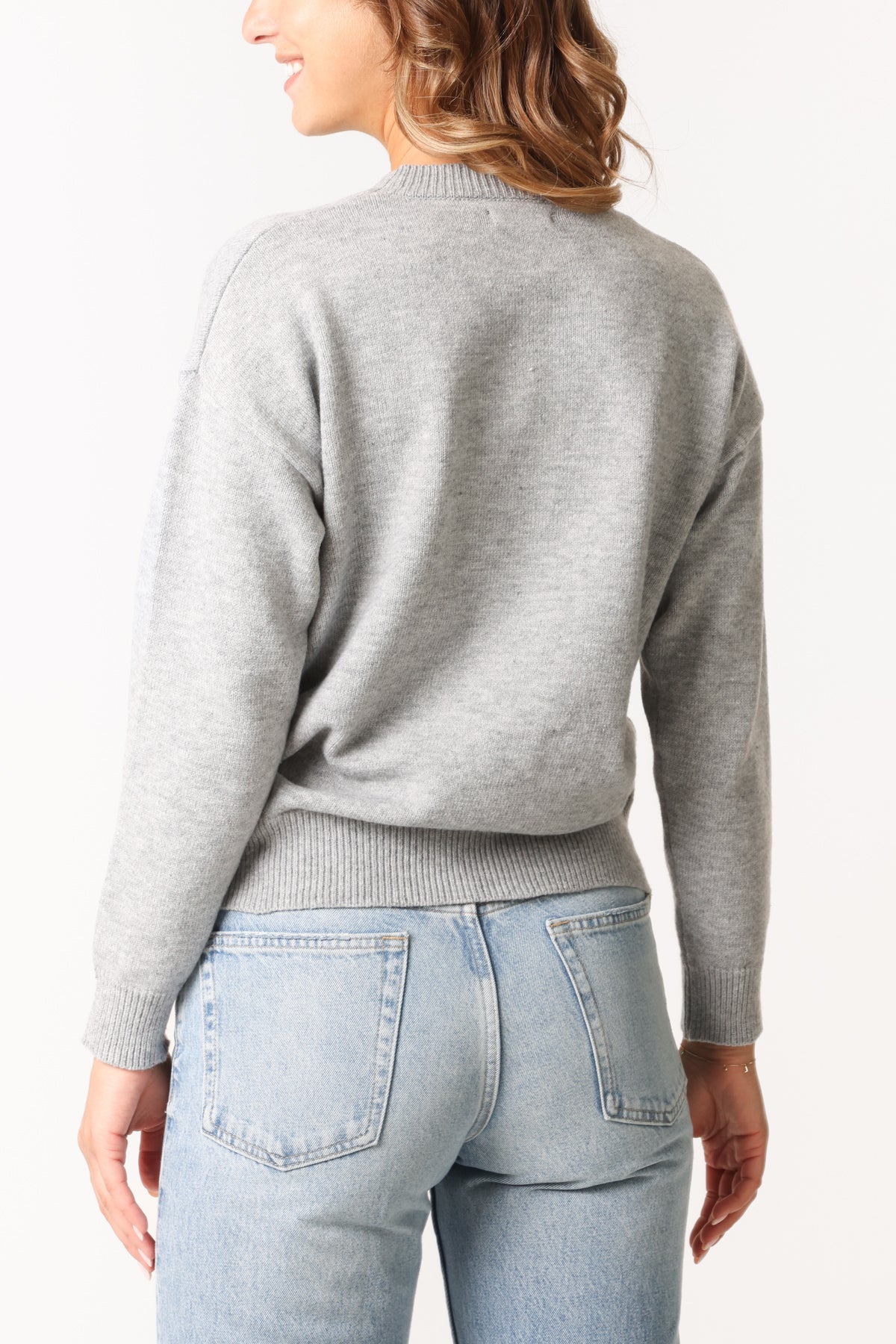 Jacquard Crew Neck Bear Jumper