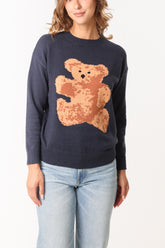 Jacquard Crew Neck Bear Jumper