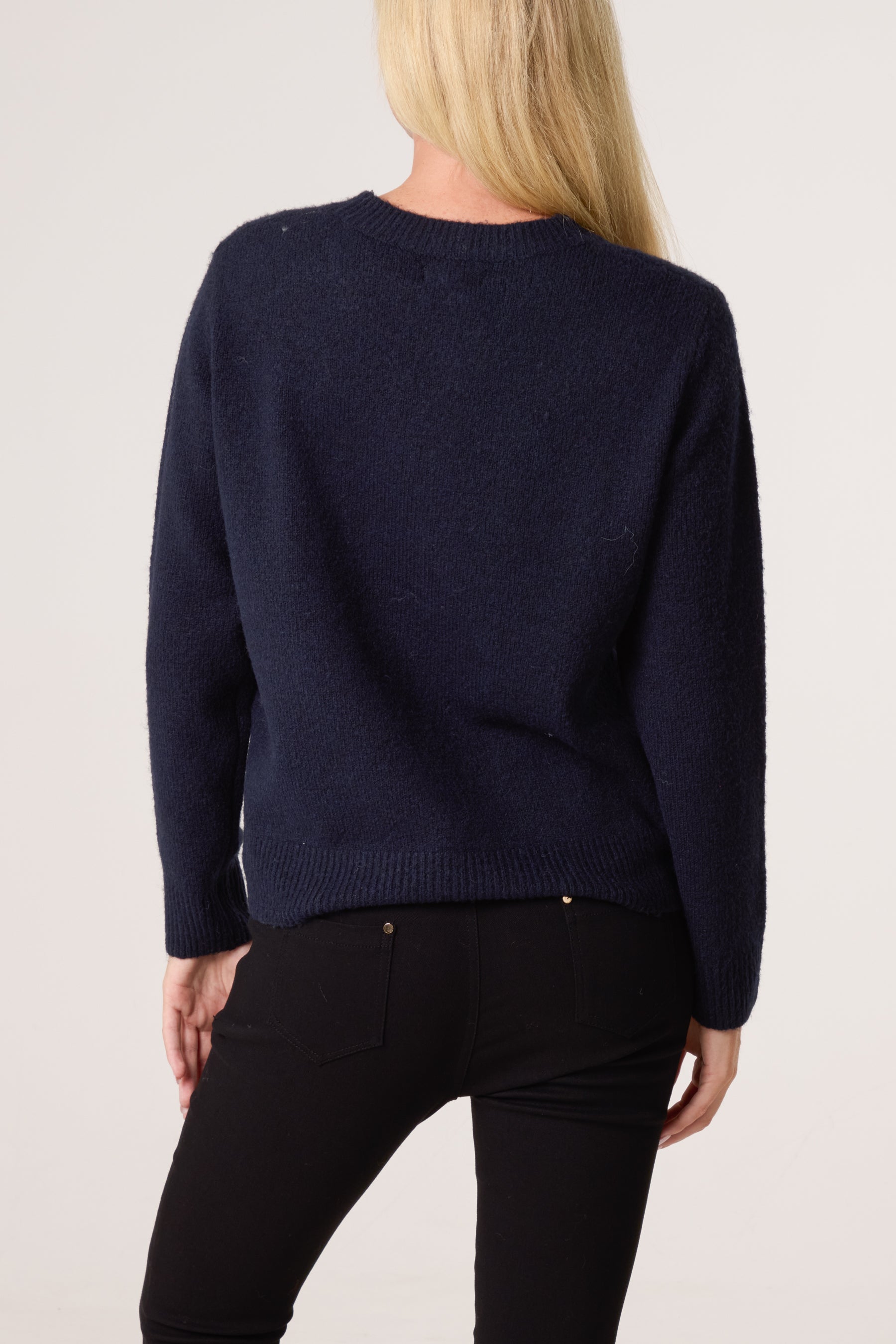 Bow Teddy Bear Jacquard Jumper