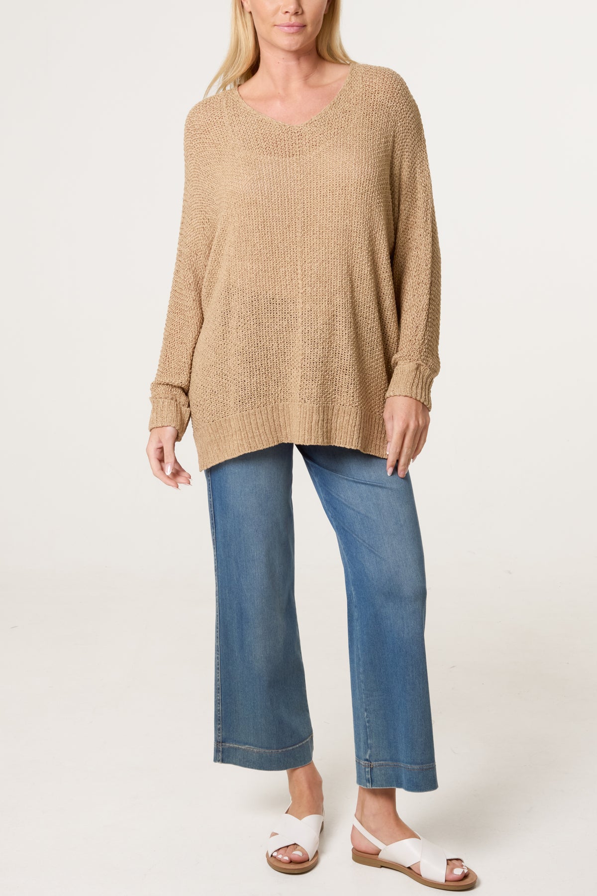 V-Neck Knit Jumper