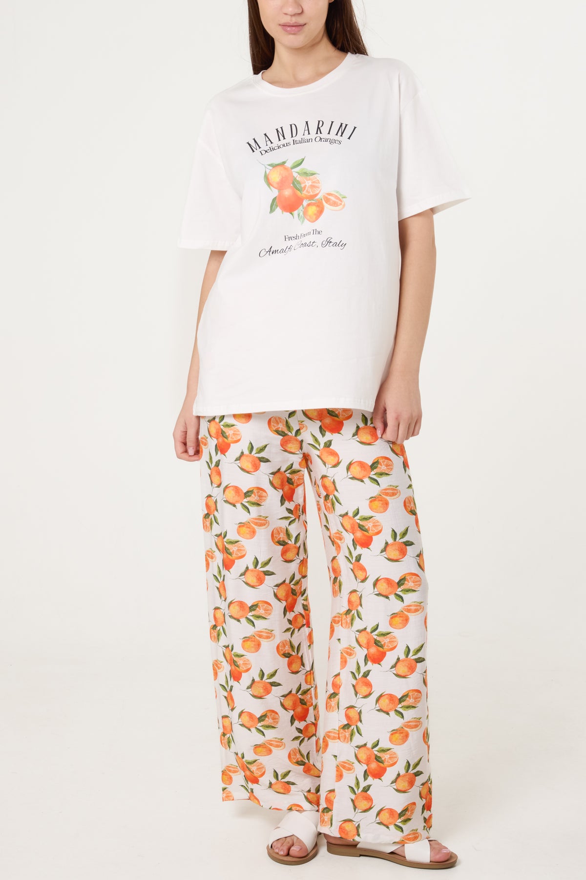 Amalfi Oranges T-Shirt & Trousers Set