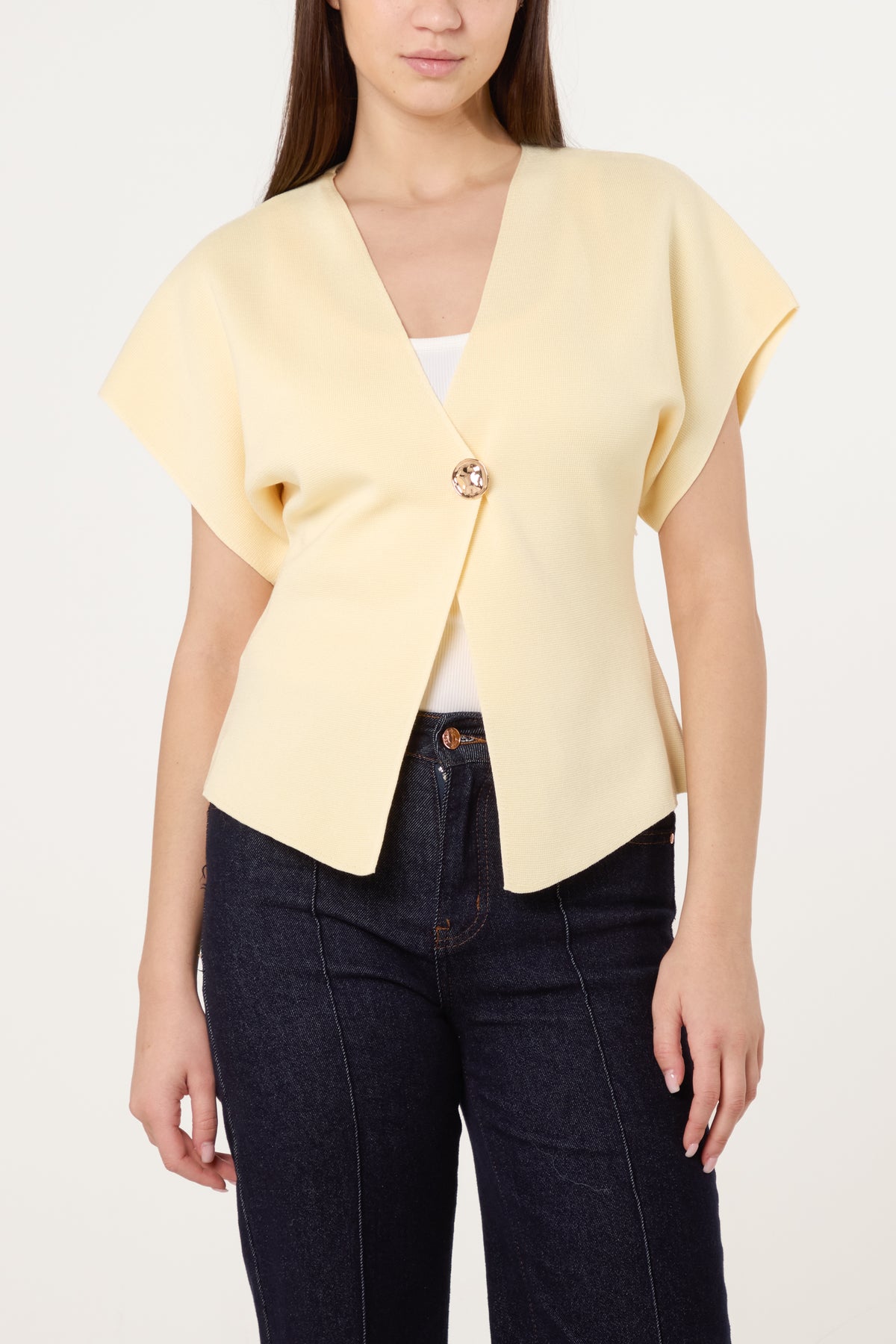 Gold Button Kimono Cardigan