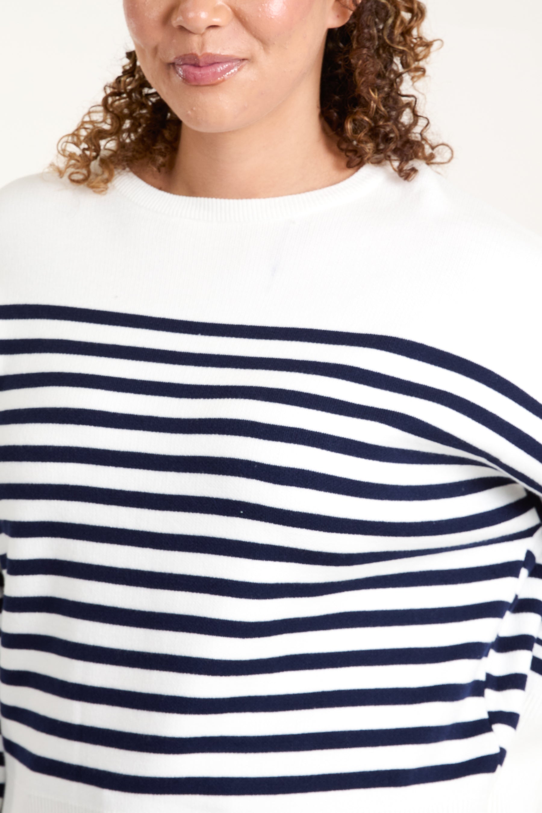 Knit Stripe Round Neck Jumper