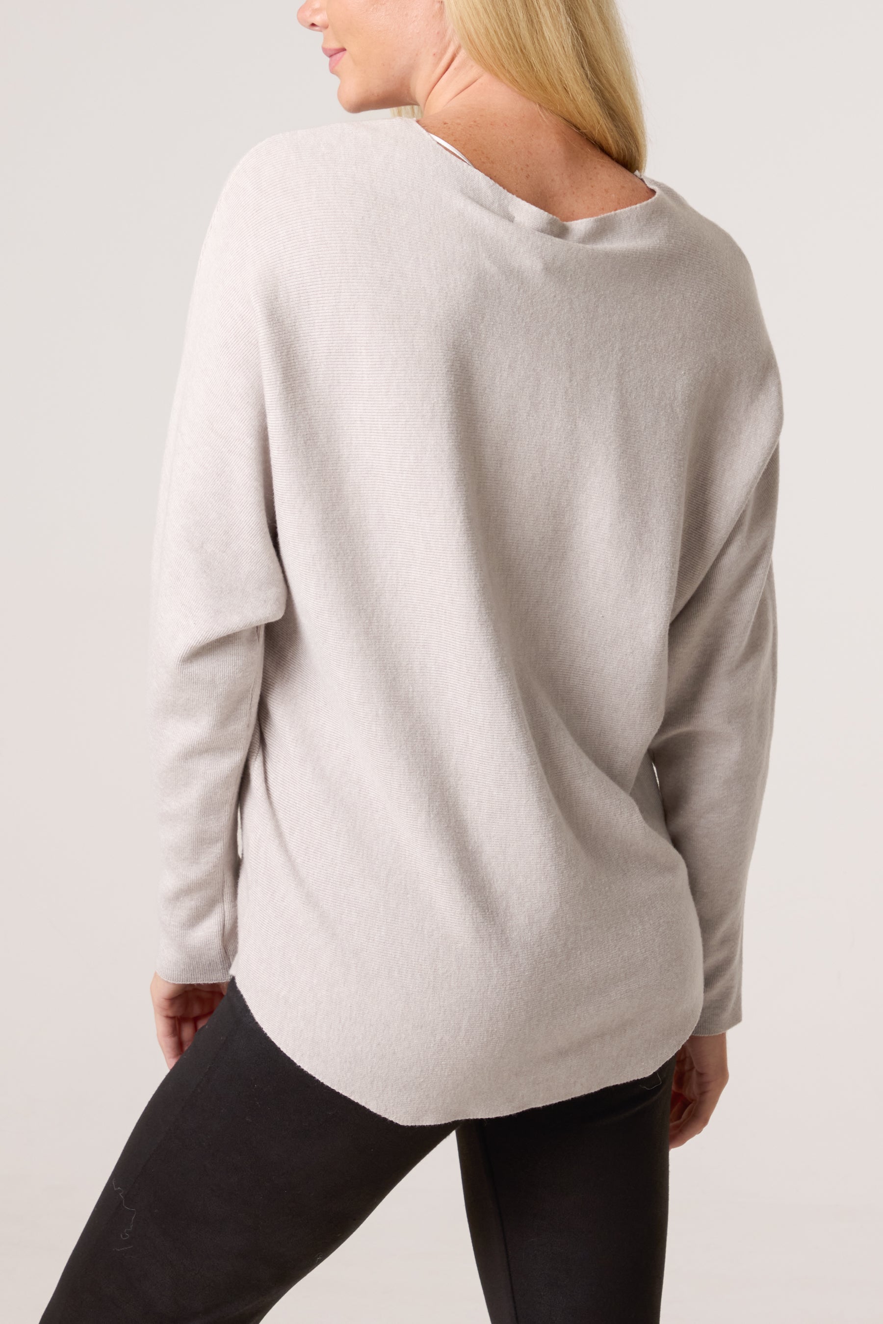 Pastel Leaf Embellished Knit Jumper