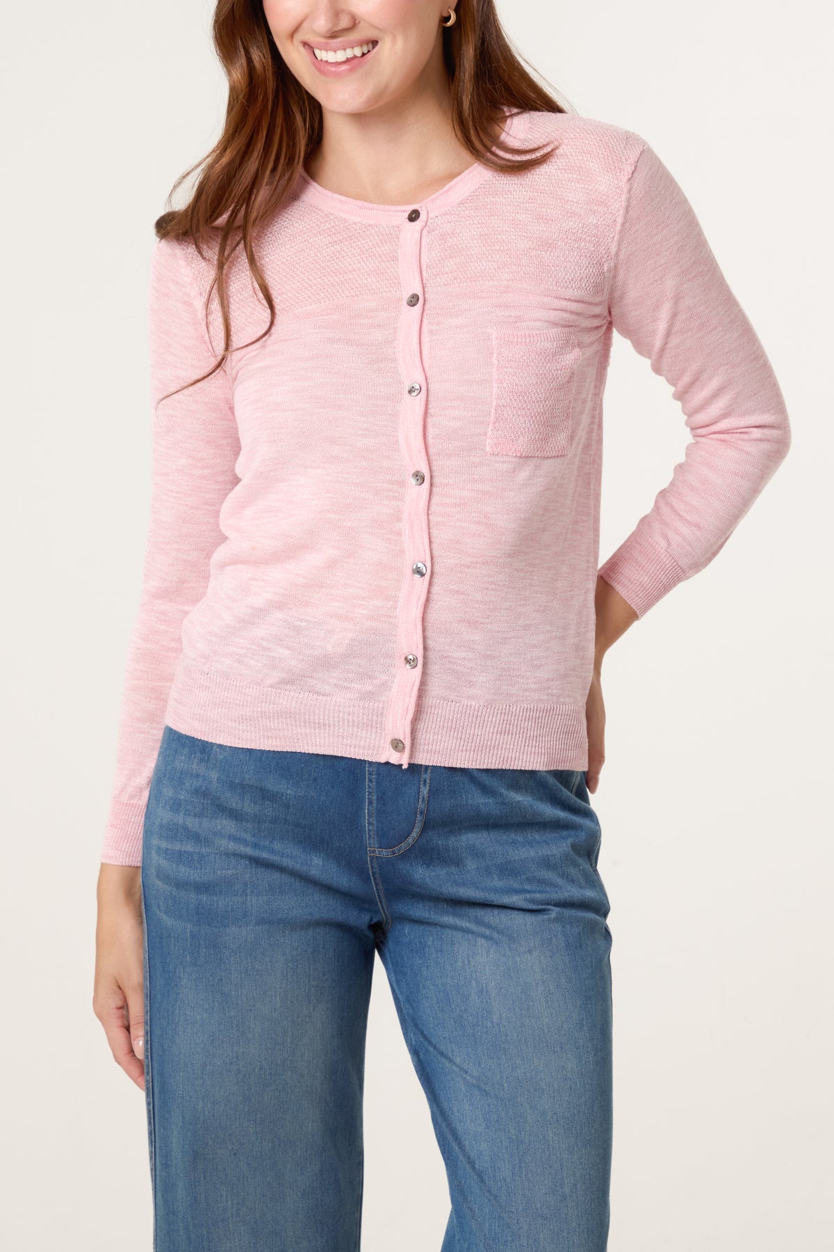 Button Through Pocket Cardigan