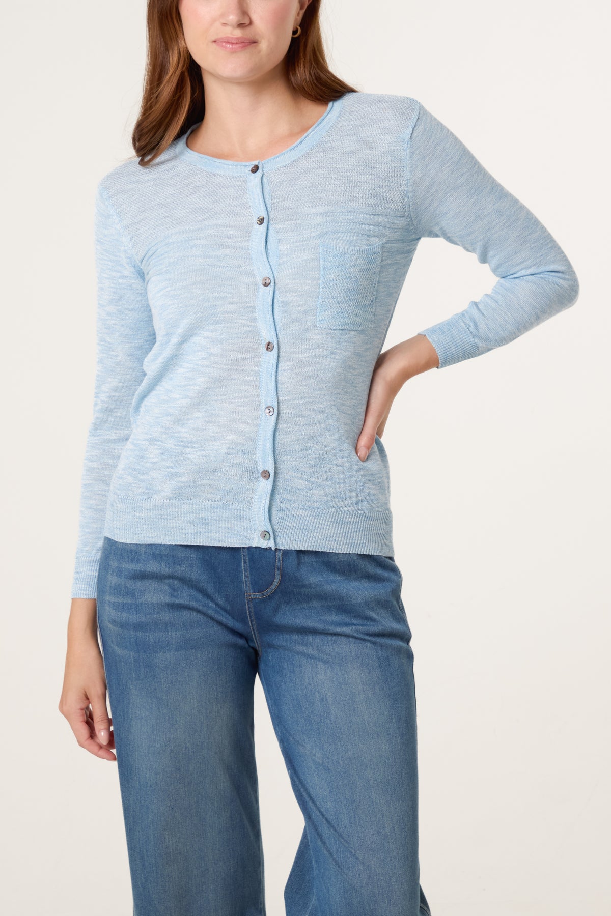 Button Through Pocket Cardigan