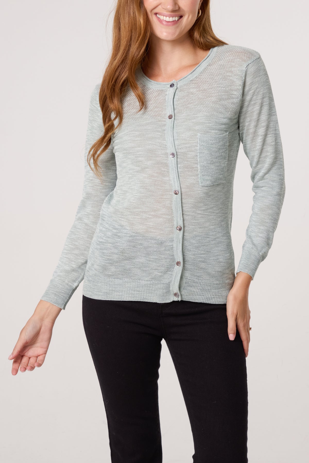 Button Through Pocket Cardigan