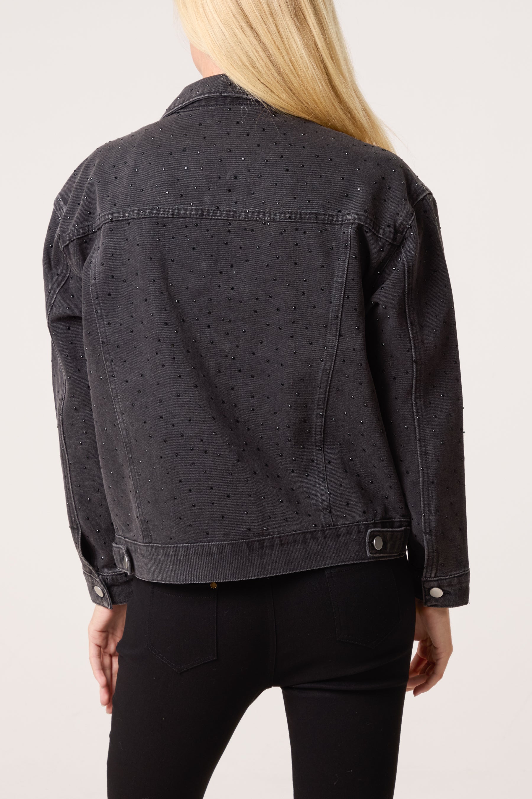 Diamante Embellished Denim Jacket