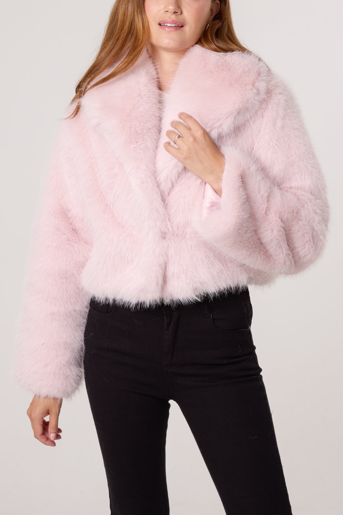 Faux Fur Cropped Jacket