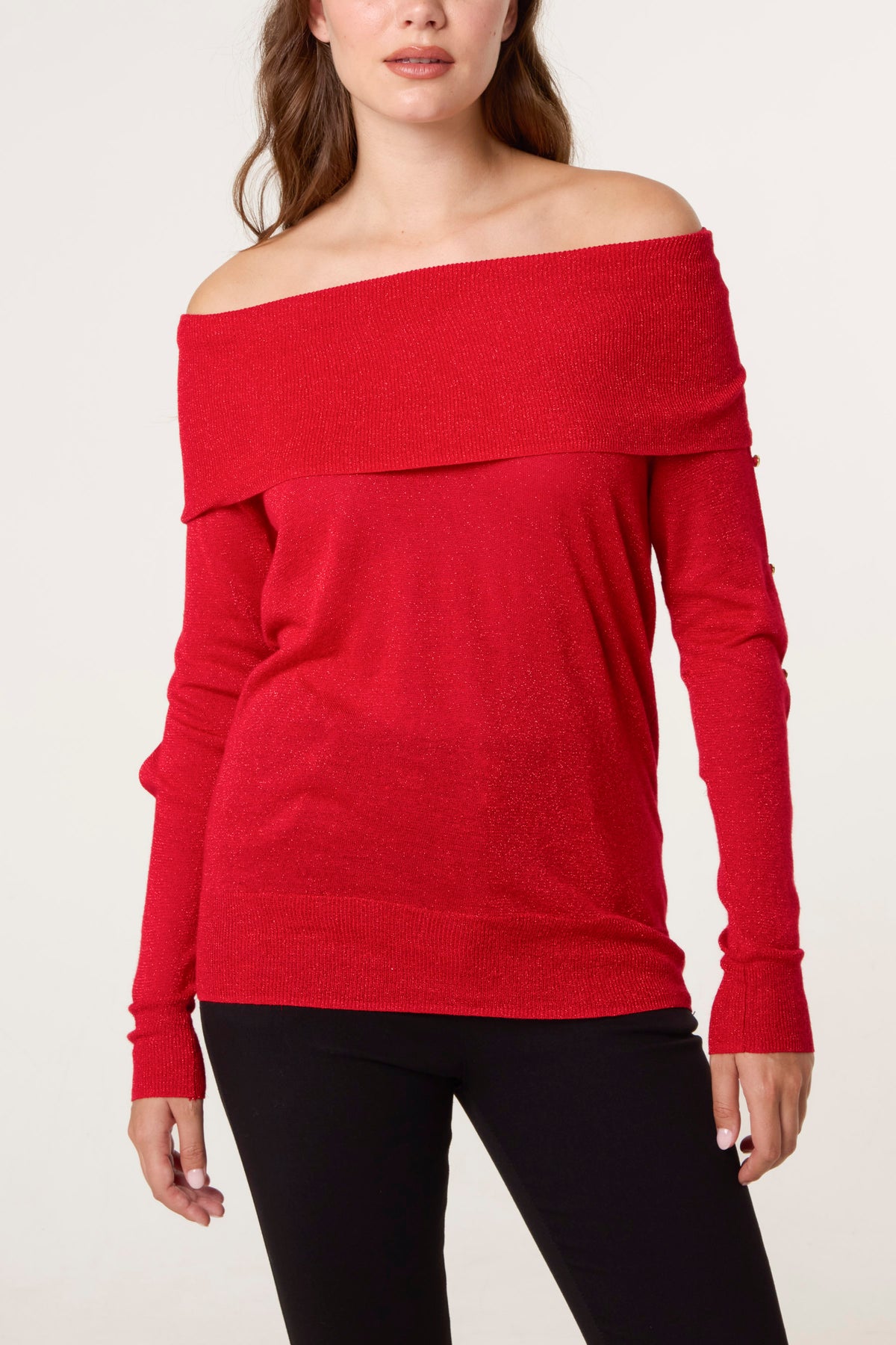 Cowl Neck Cut Out Sleeve Top