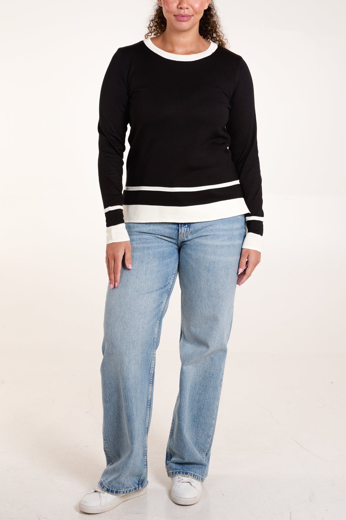 Contrast Rib Jumper