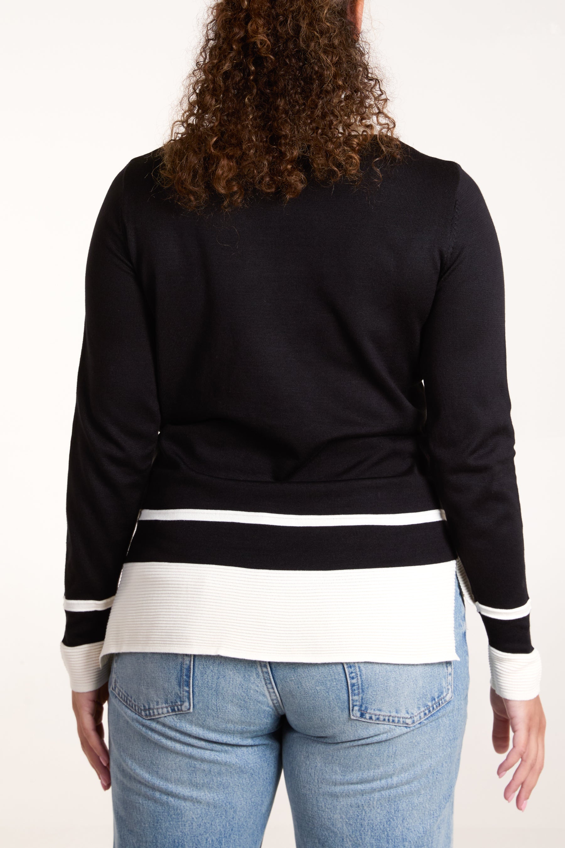 Contrast Rib Jumper