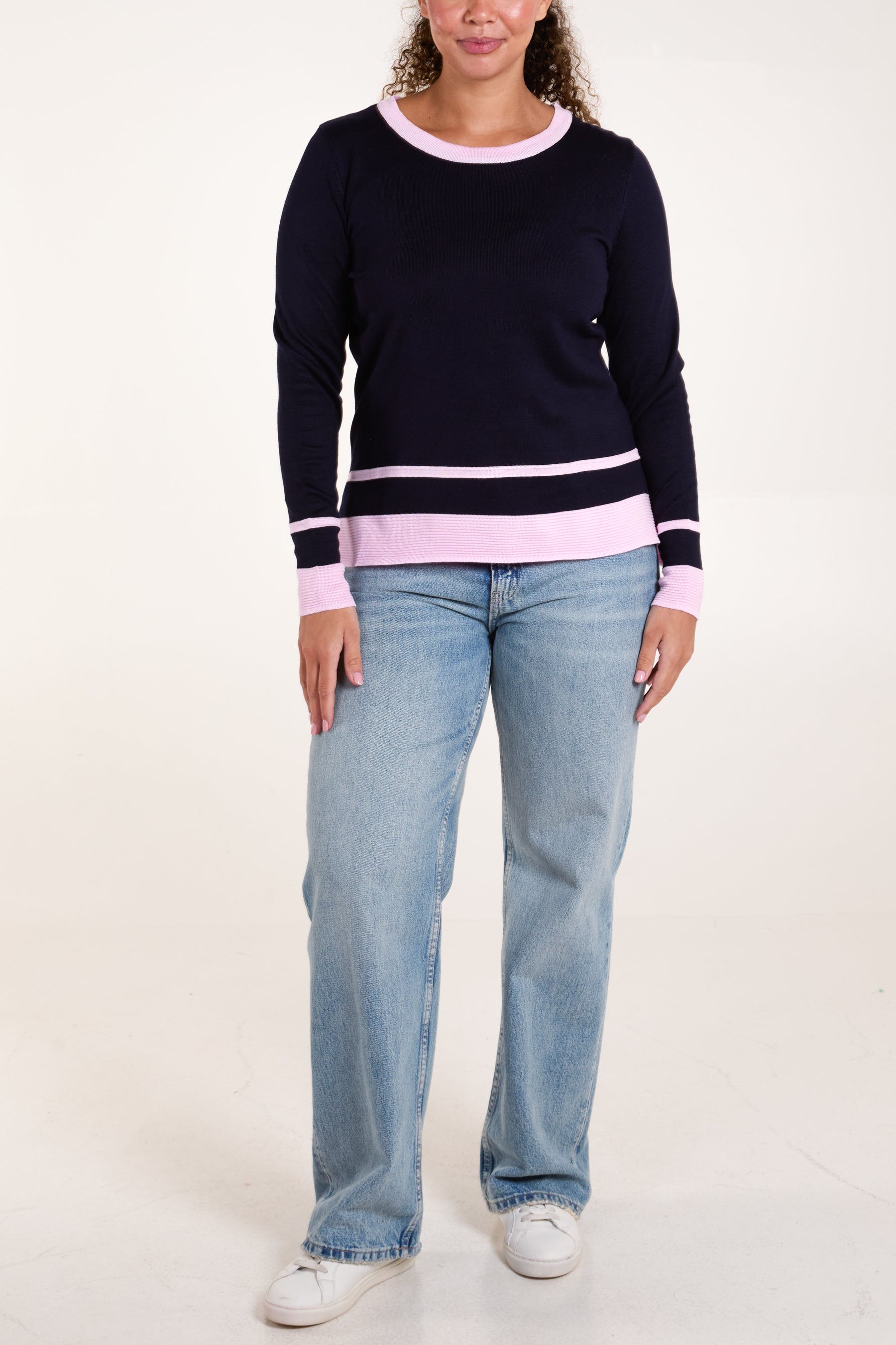 Contrast Rib Jumper