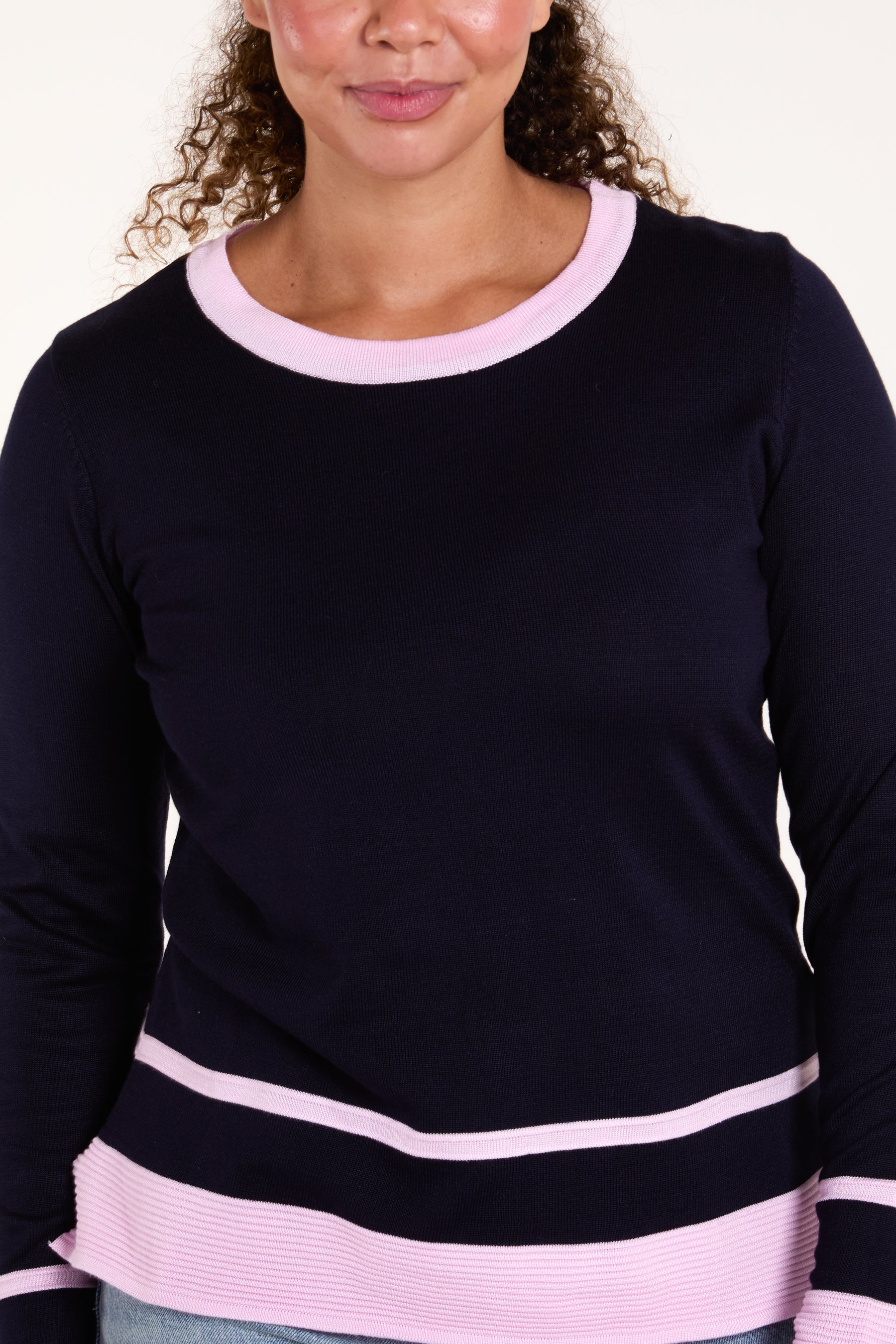 Contrast Rib Jumper