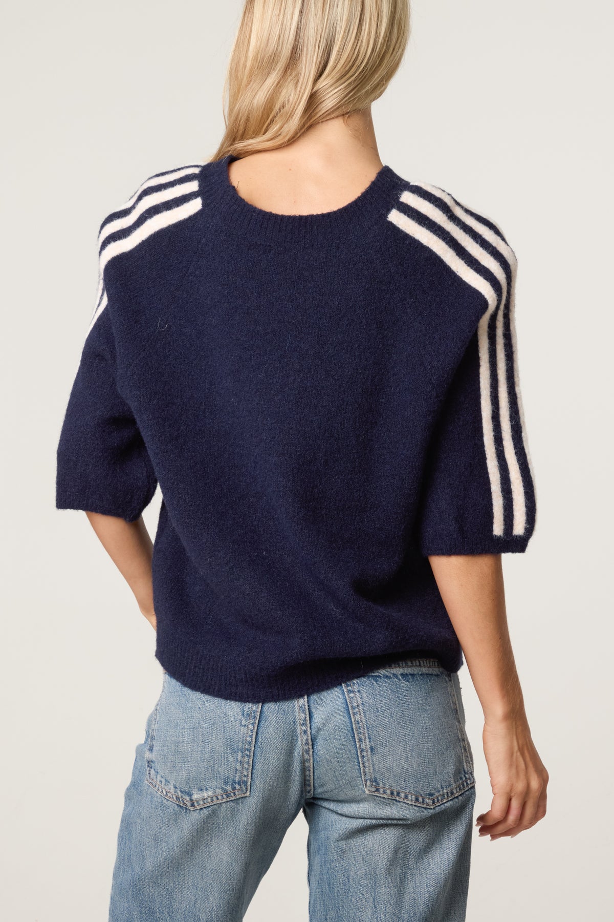 Star Striped Short Sleeve Jumper