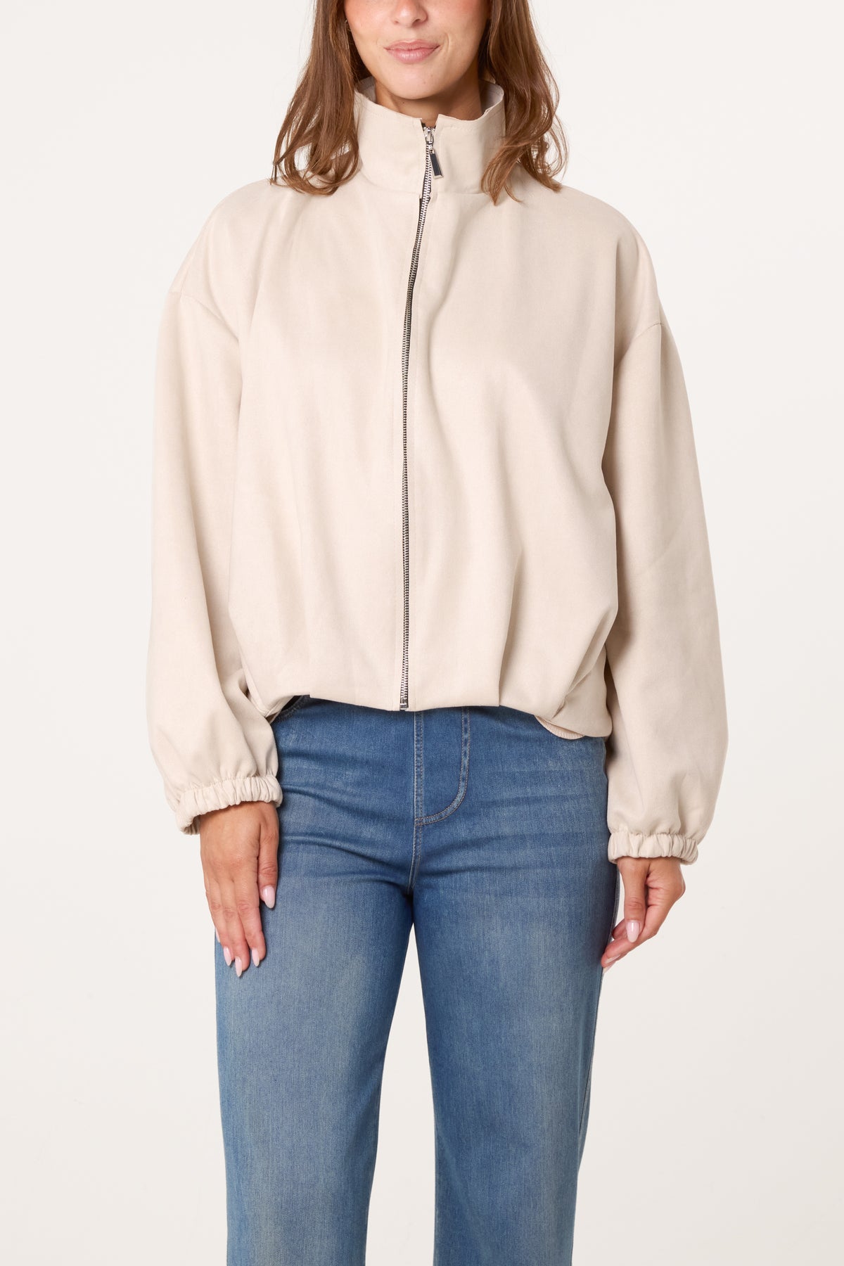 Zip Through Puffball Jacket