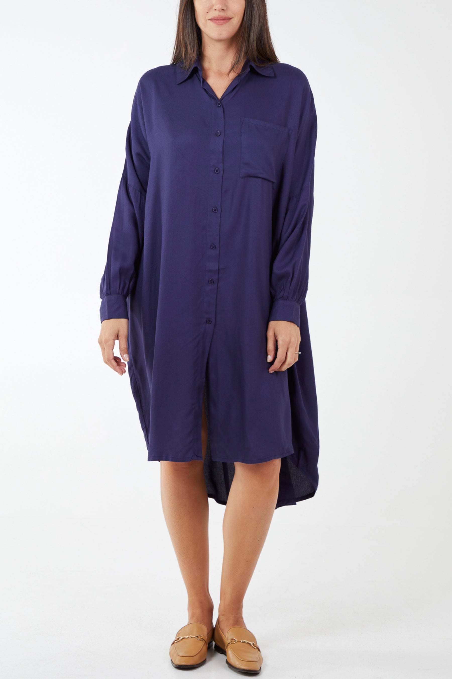 Oversized Shirt Dress