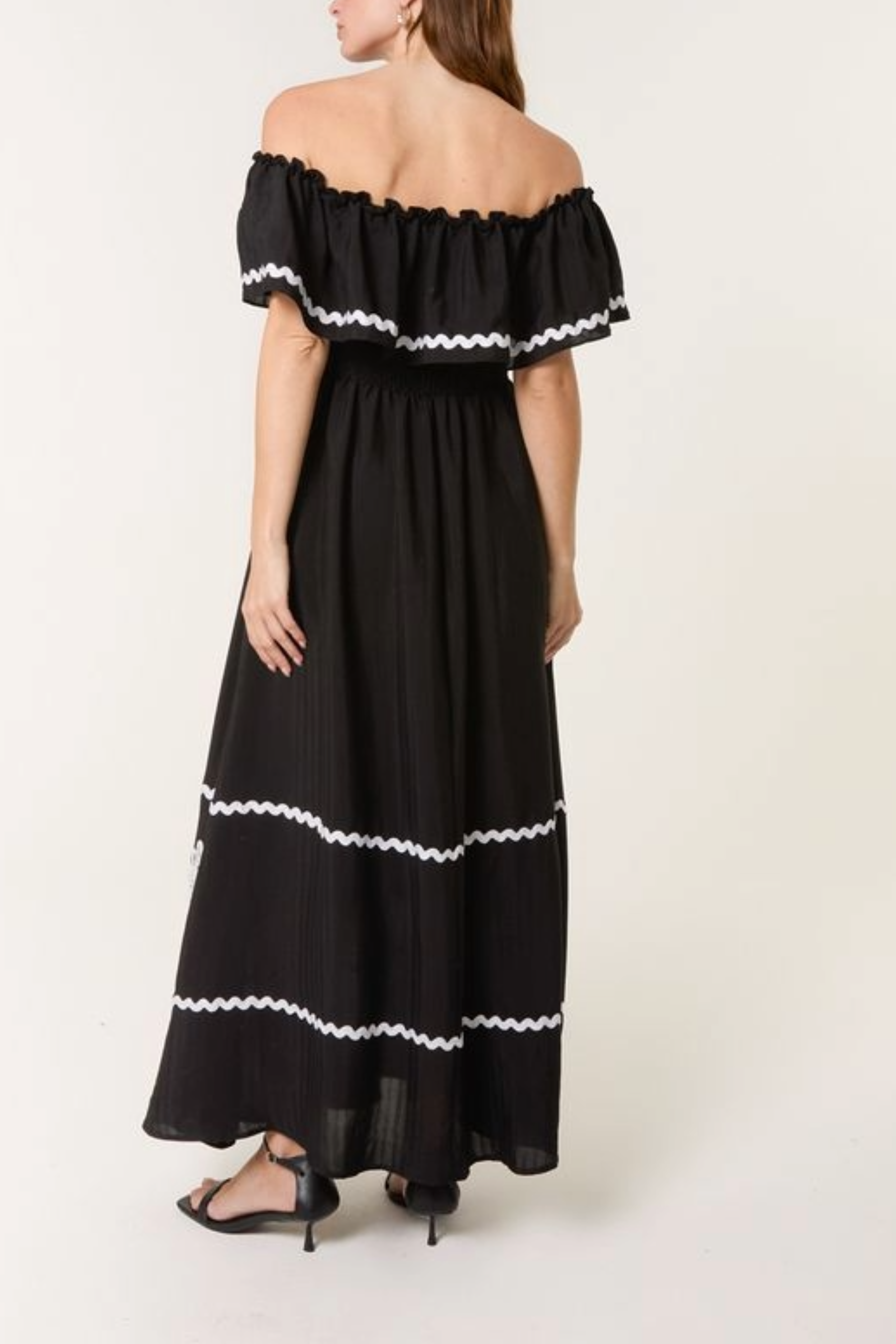 Bardot Ric Rac Floral Embroidery Dress