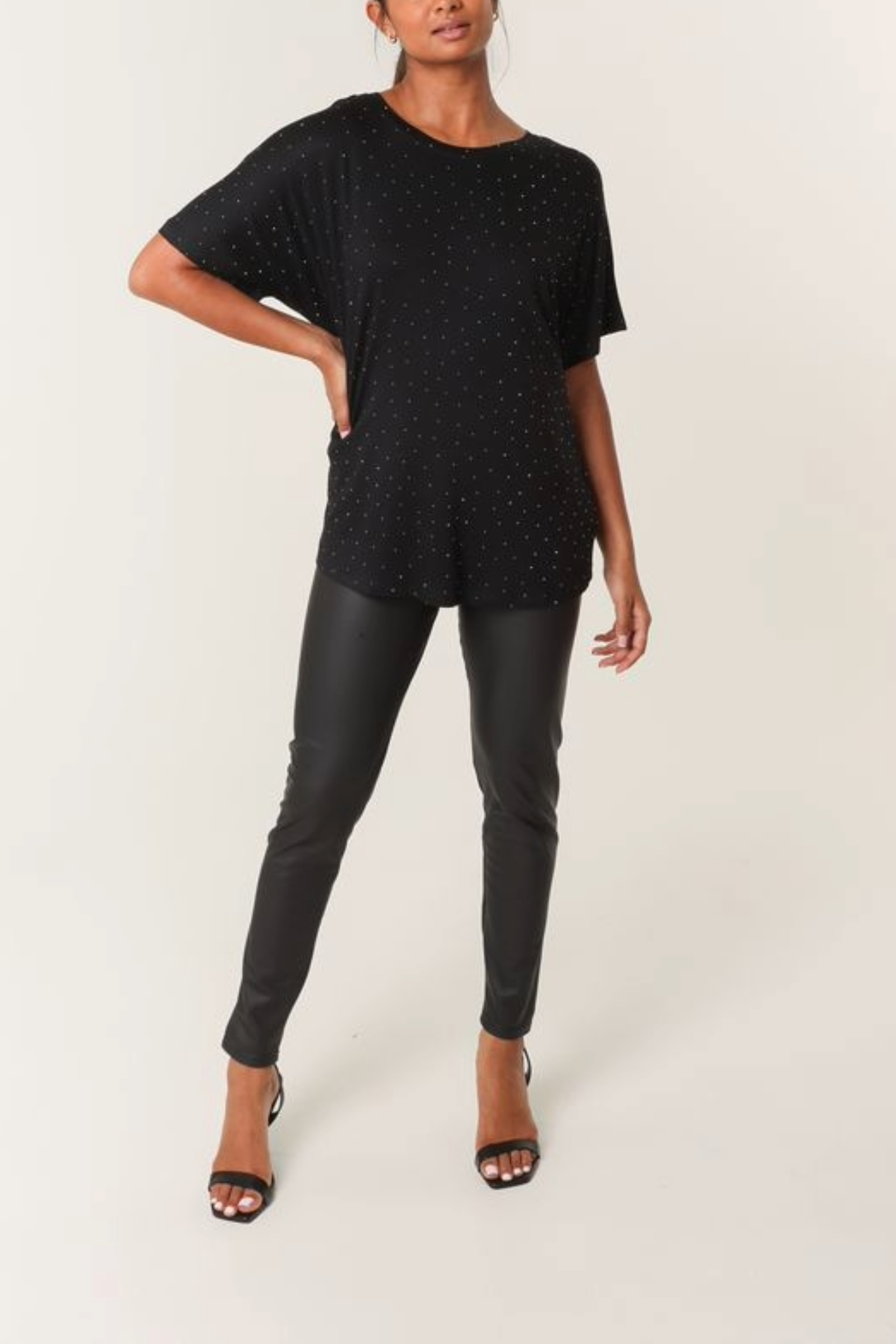Embellished Round Neck T-Shirt