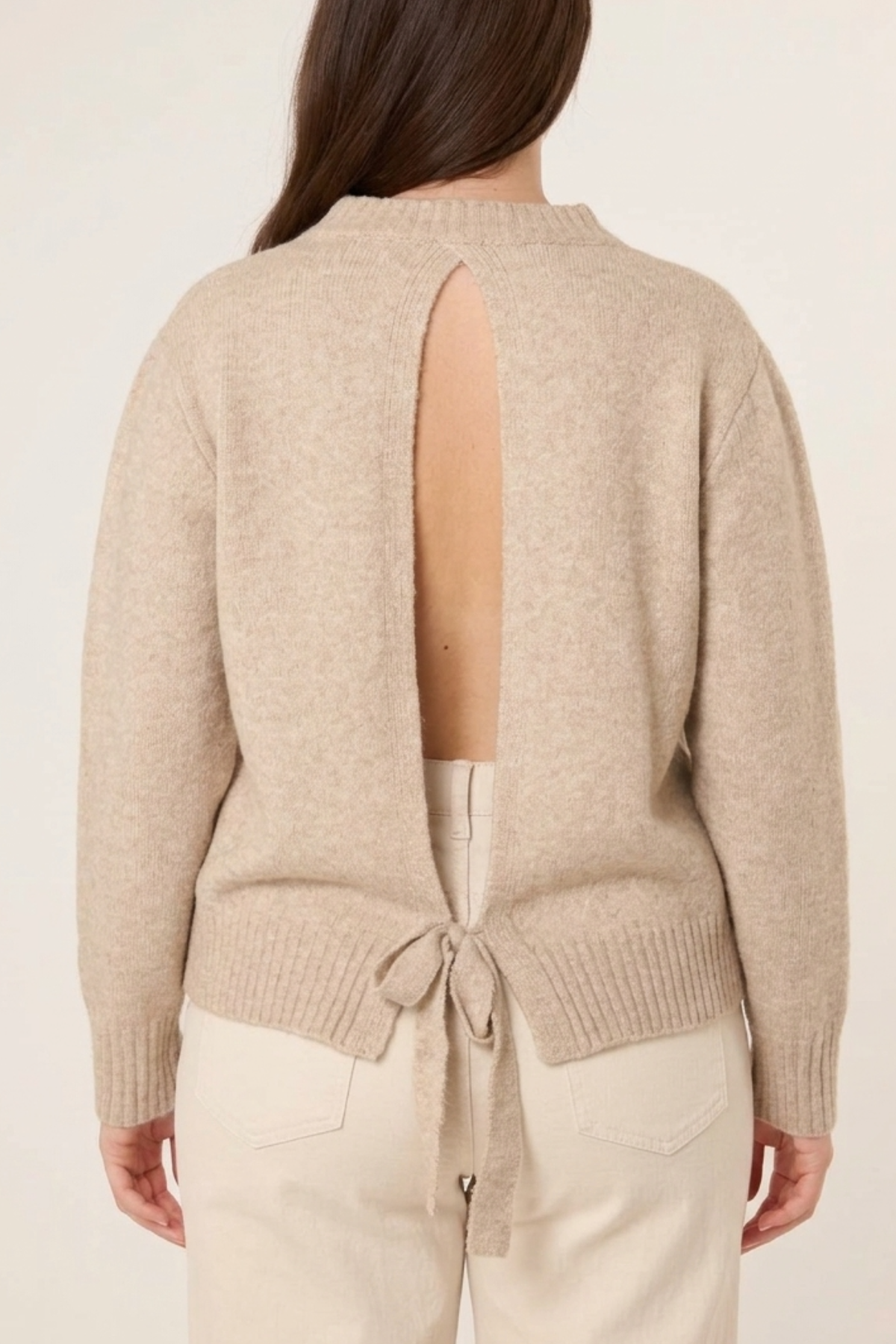 Open Back Knit Jumper