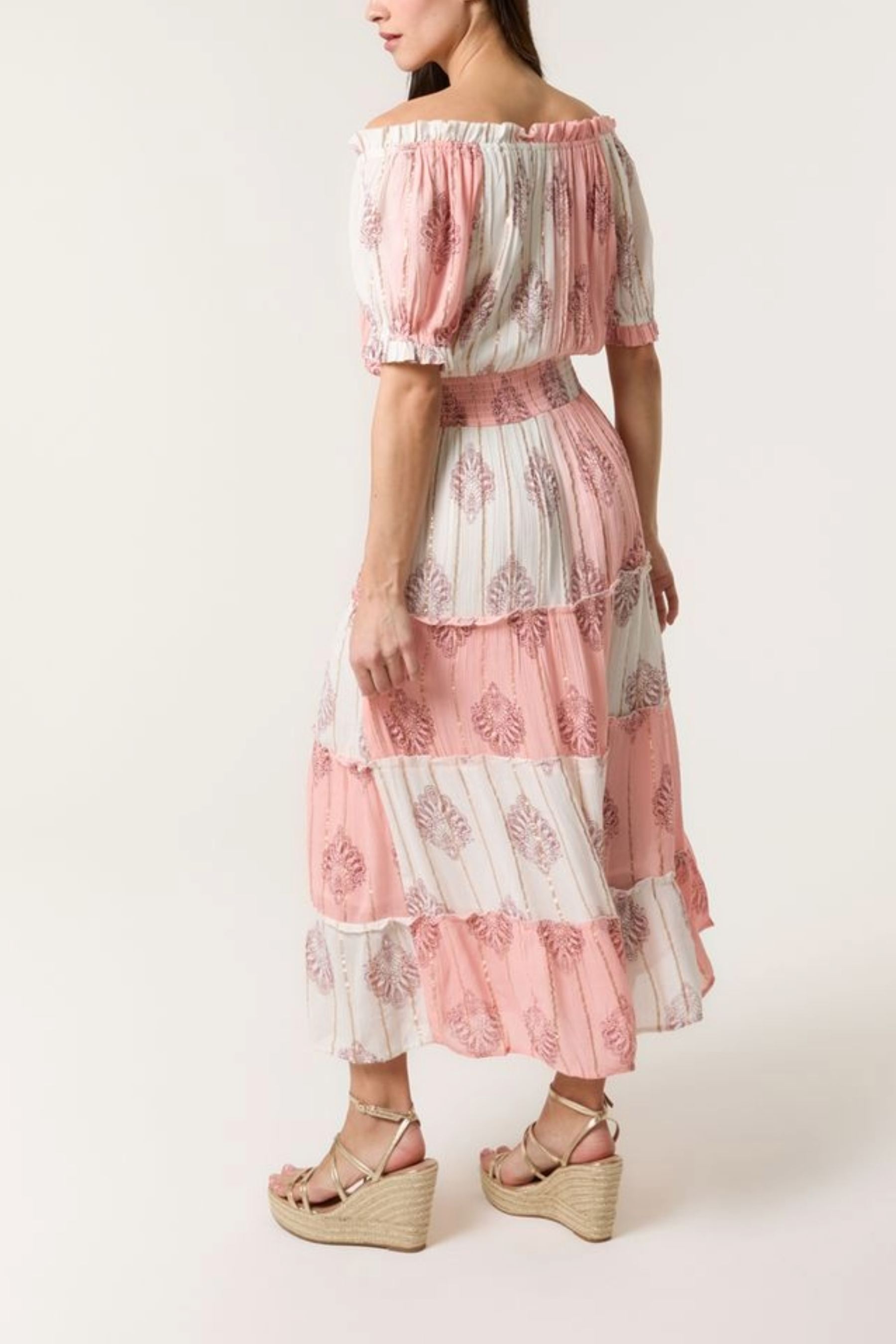 Bardot Gold Detail Tassel Dress
