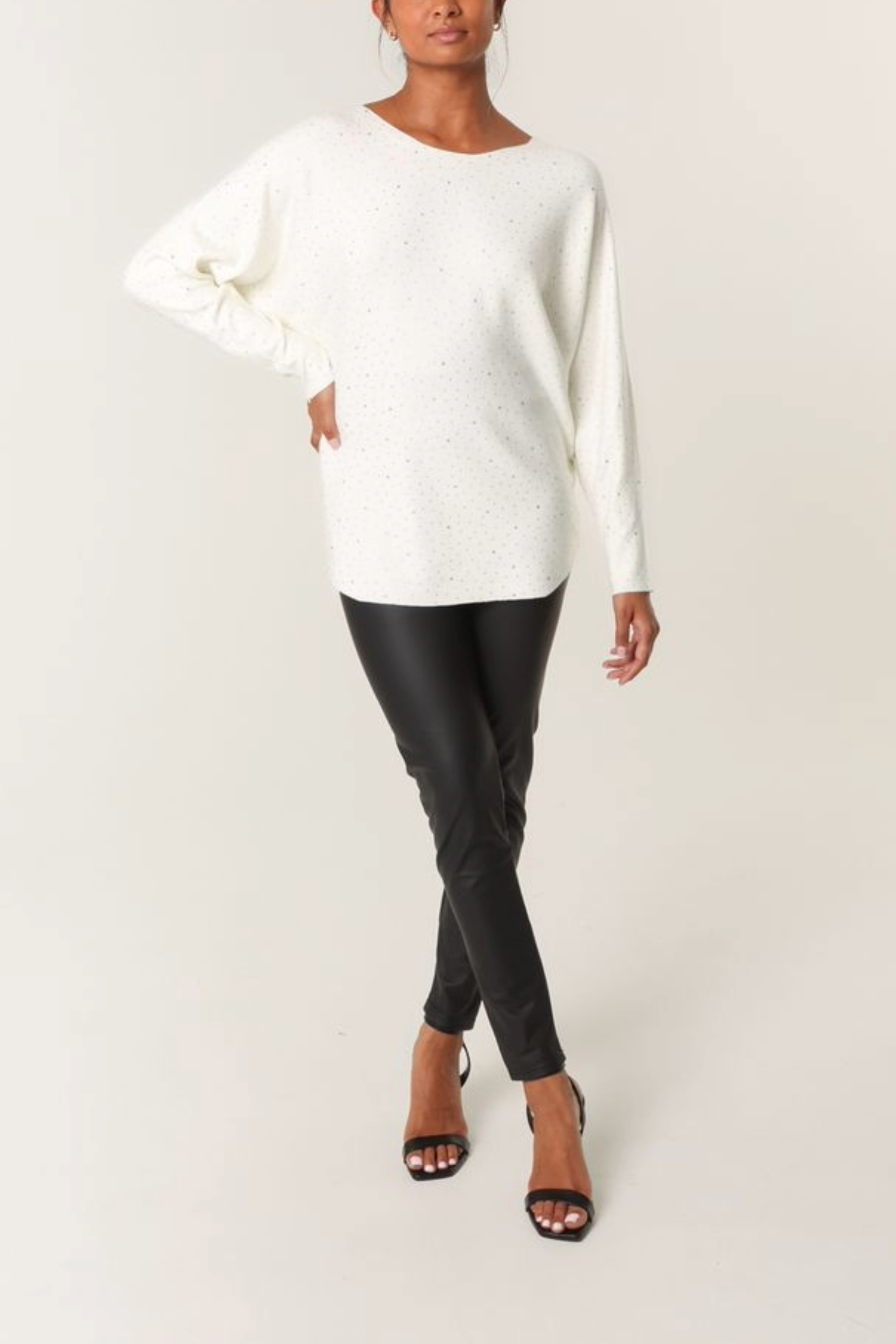 Diamante Embellished Knit Top