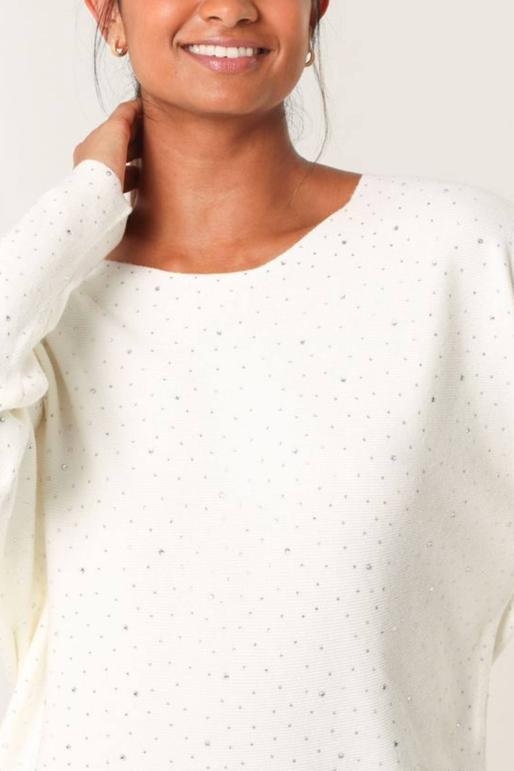 Diamante Embellished Knit Top