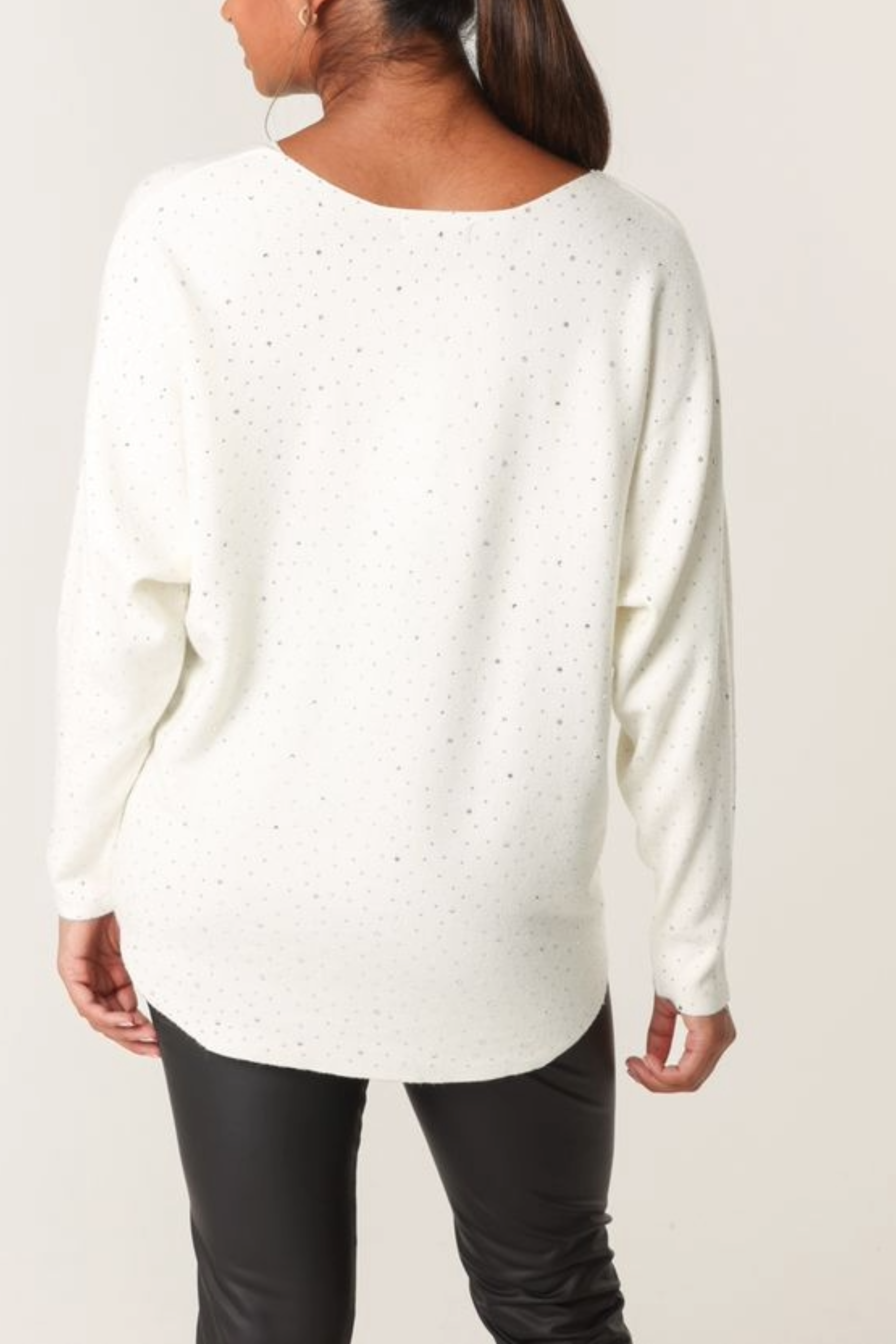 Diamante Embellished Knit Top