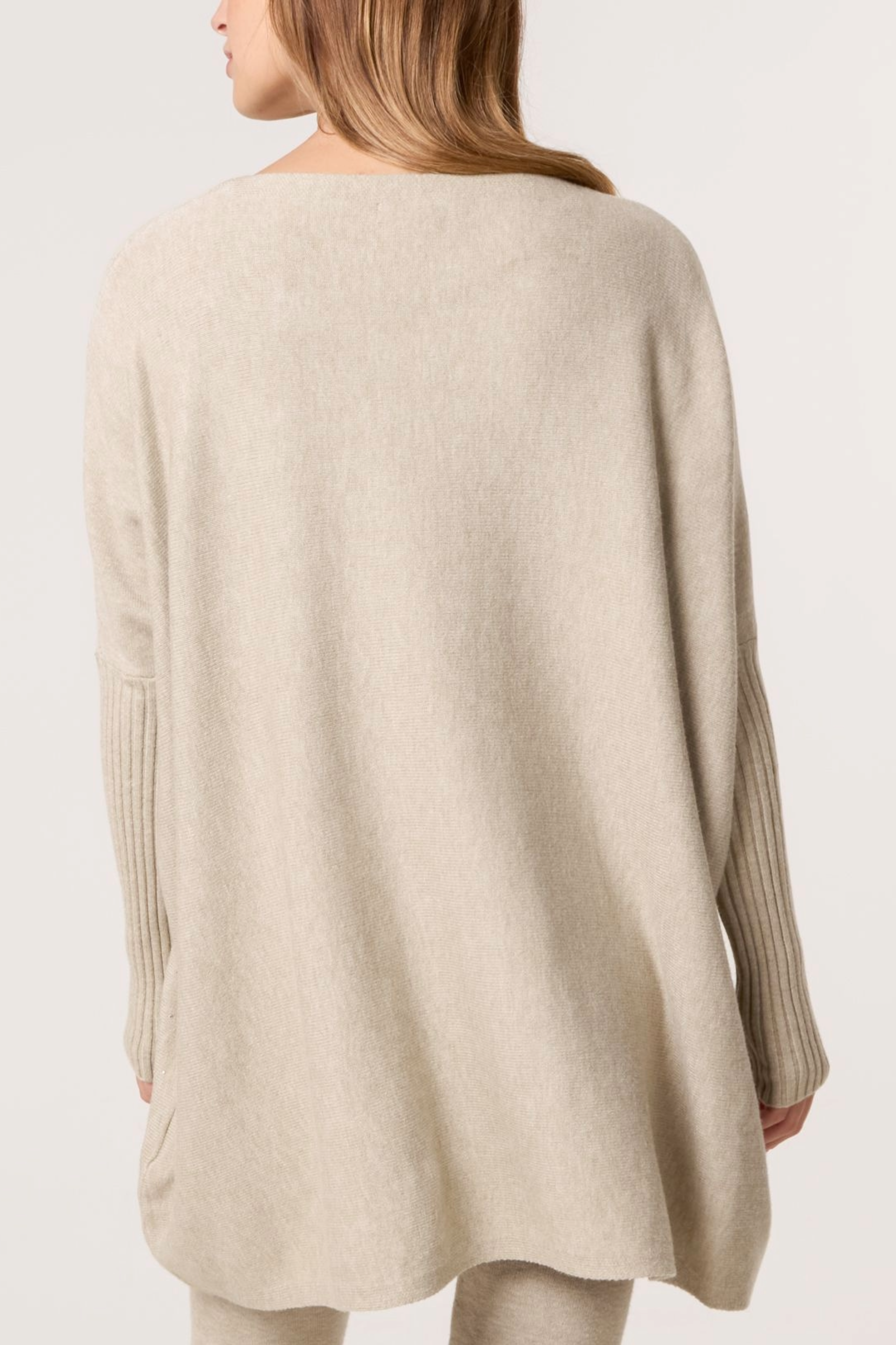 Scattered Embellished Batwing Knit Jumper
